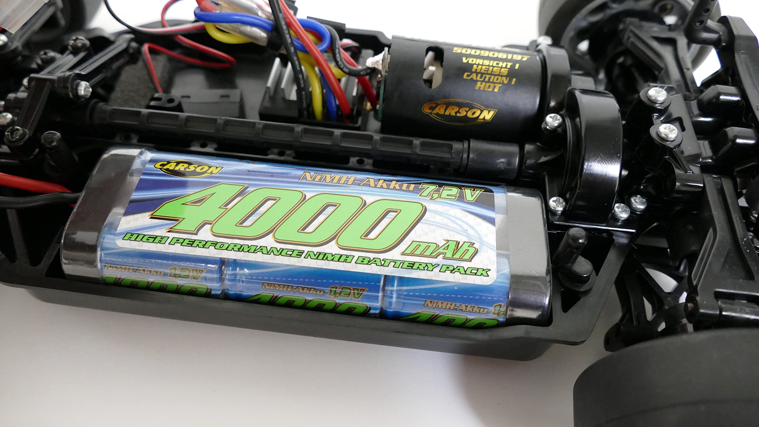 Carson 500608225 7.2V/4000mAh NiMH Akumulator wyścigowy TAM - wielokrotnego ładowania, z wtyczką Tamiya, akumulator do samochodu RC