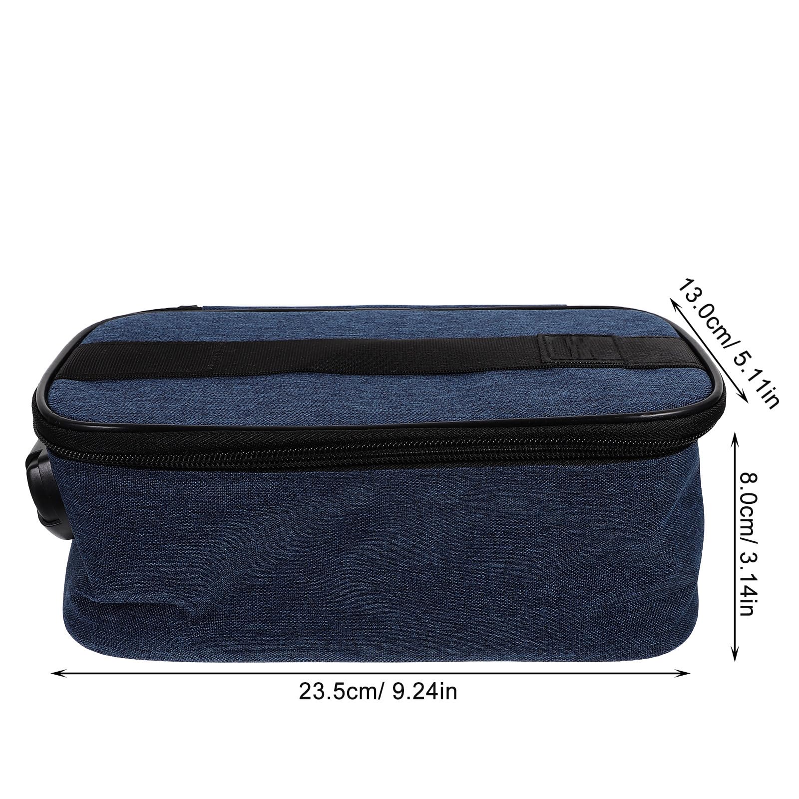 Didiseaon Borsa Porta Trucchi da Viaggio Oxford Blu Scomparti Multipli per Organizzare Effetti Personali e Protezione della Privacy, per Scuola e Viaggi