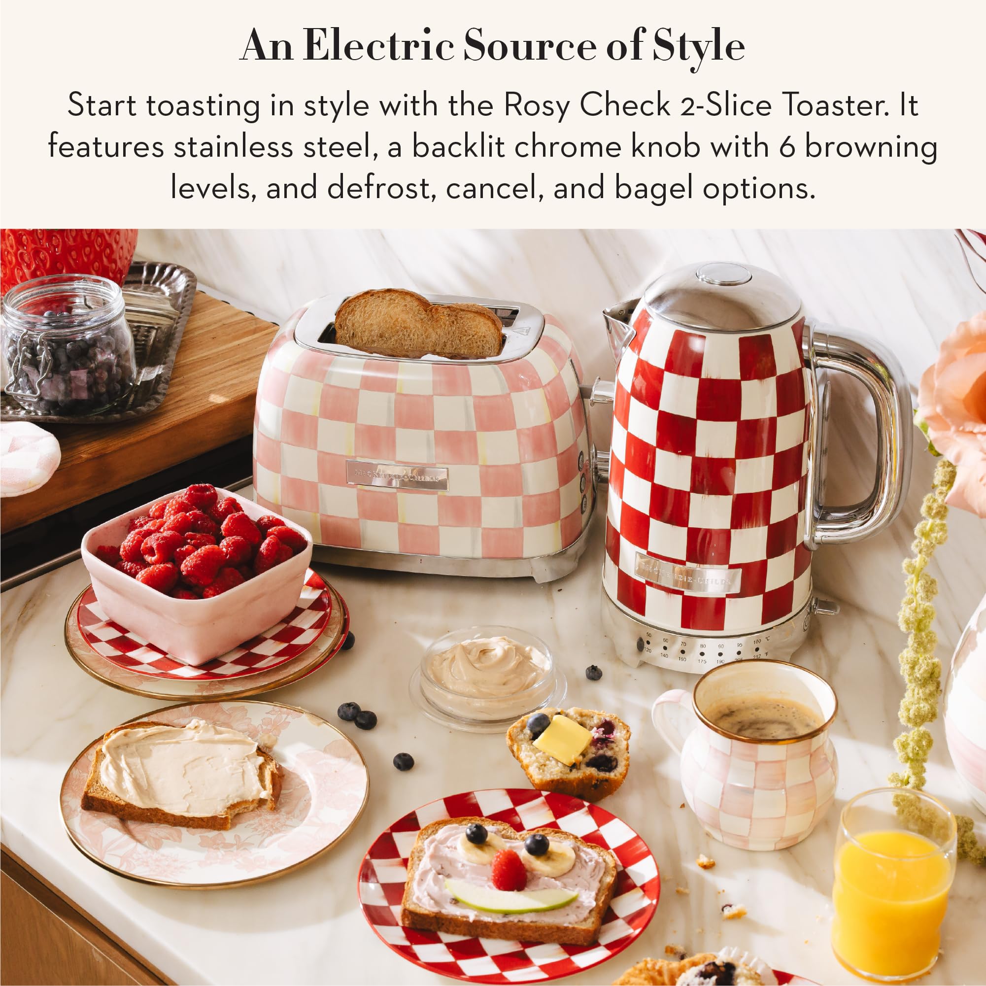 Amazon.com: MacKenzie-Childs: Rosy Check