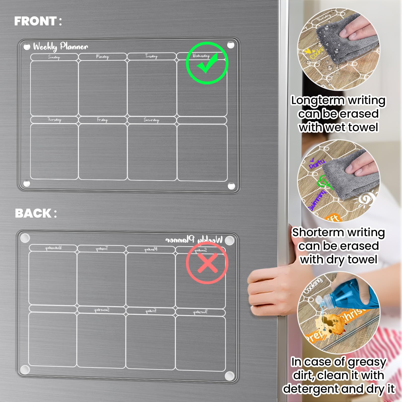 Amazon | ホワイトボード シート マグネットシート 冷蔵庫用