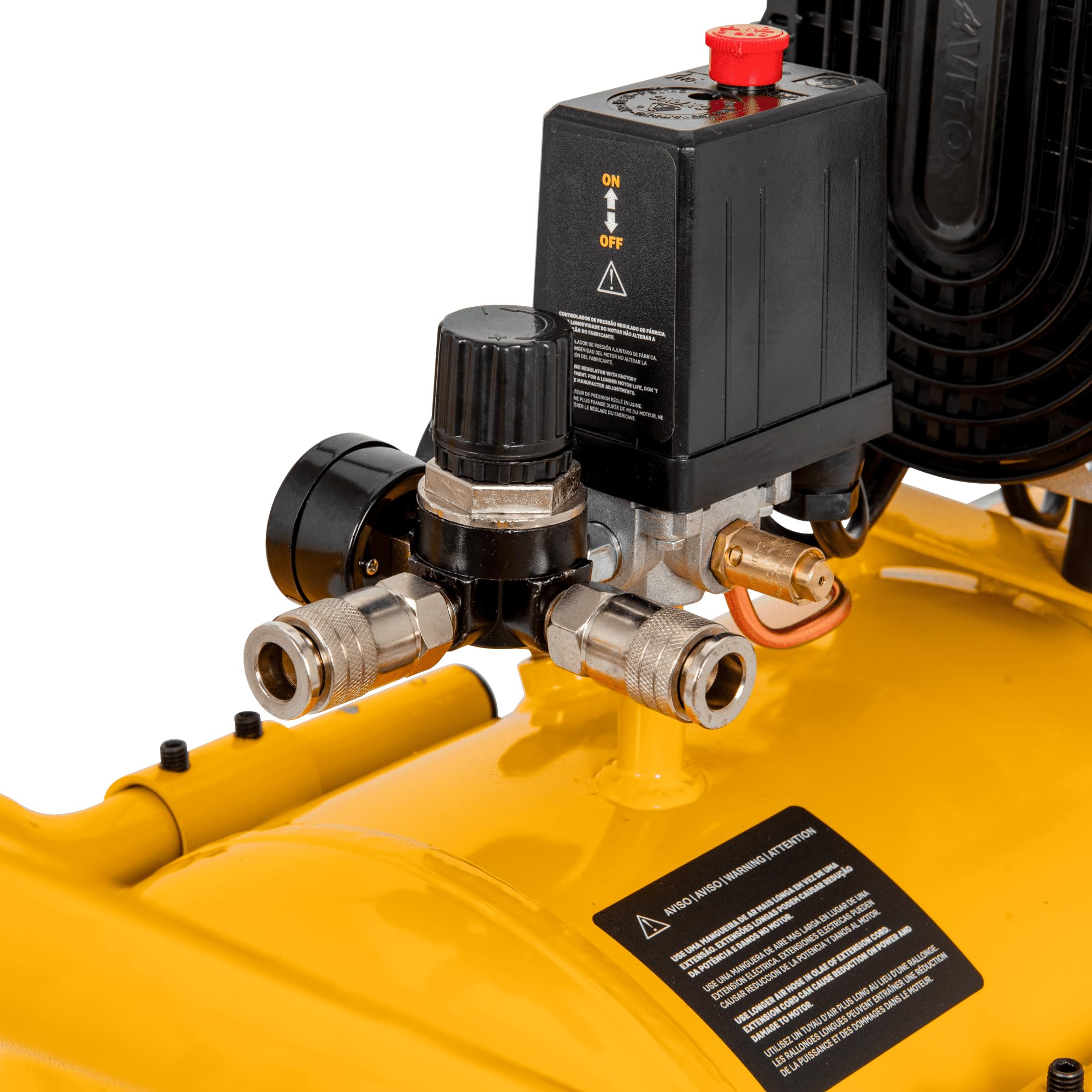 VITO – Compresor de aire silencioso 50L 8 Bar 2CV 1,5 KW 115 Psi 236 L/min (sin aceite