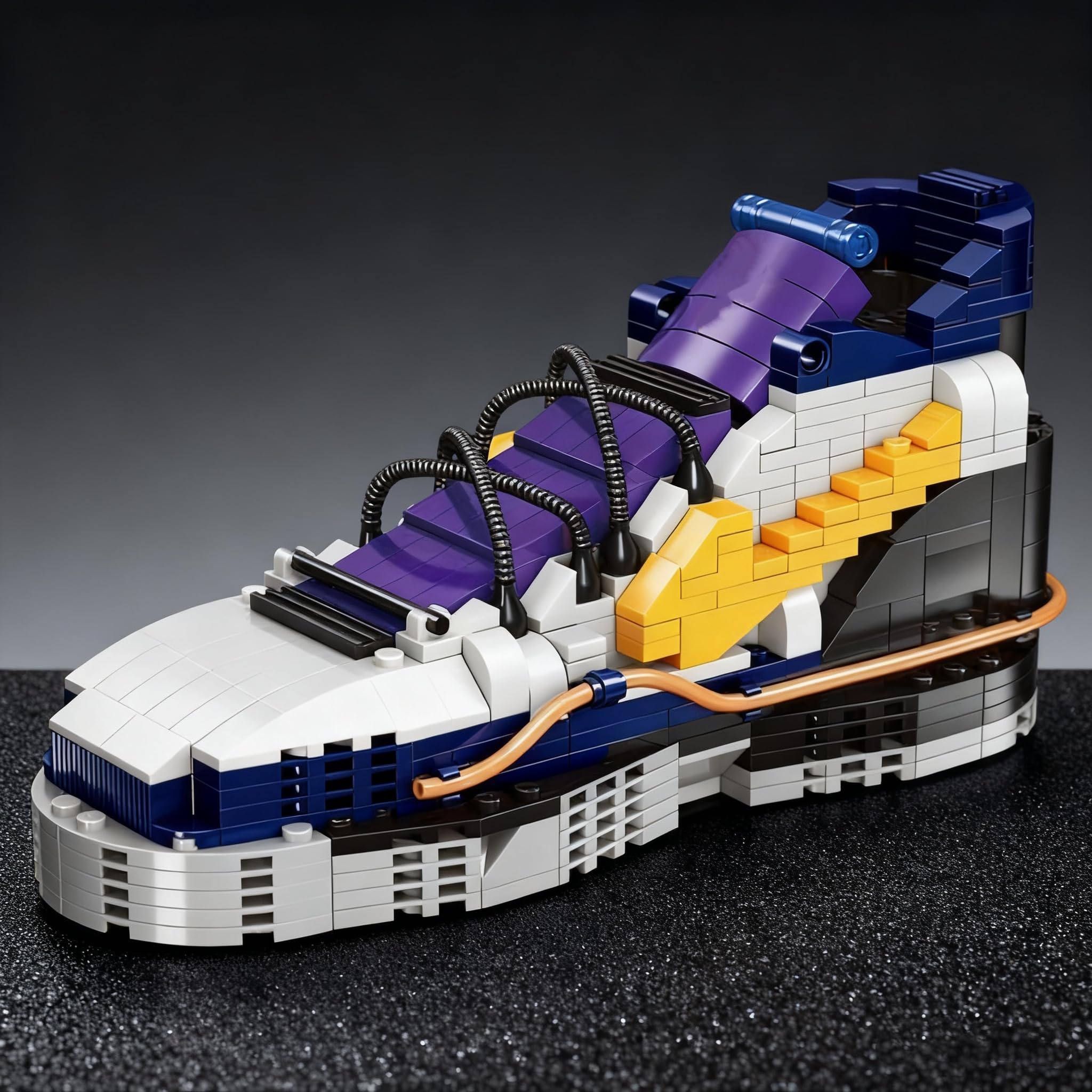 Basketball Sneaker Building Blocks Set, 503 PCS Mini Sports Shoes Building Kits - Image 3