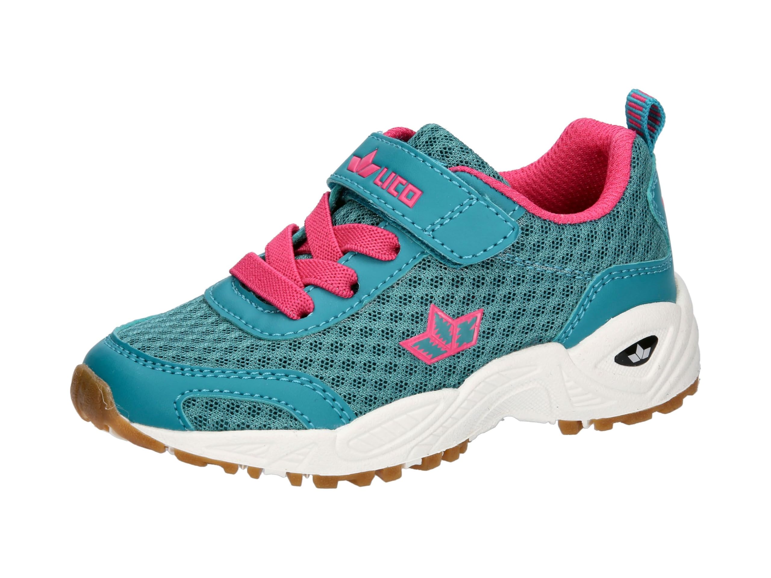 Lico Bronte Vs Indoor Trainers, Turquoise Pink, 4 UK