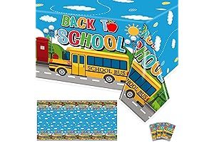 3 Pcs Back to School Tablecloth