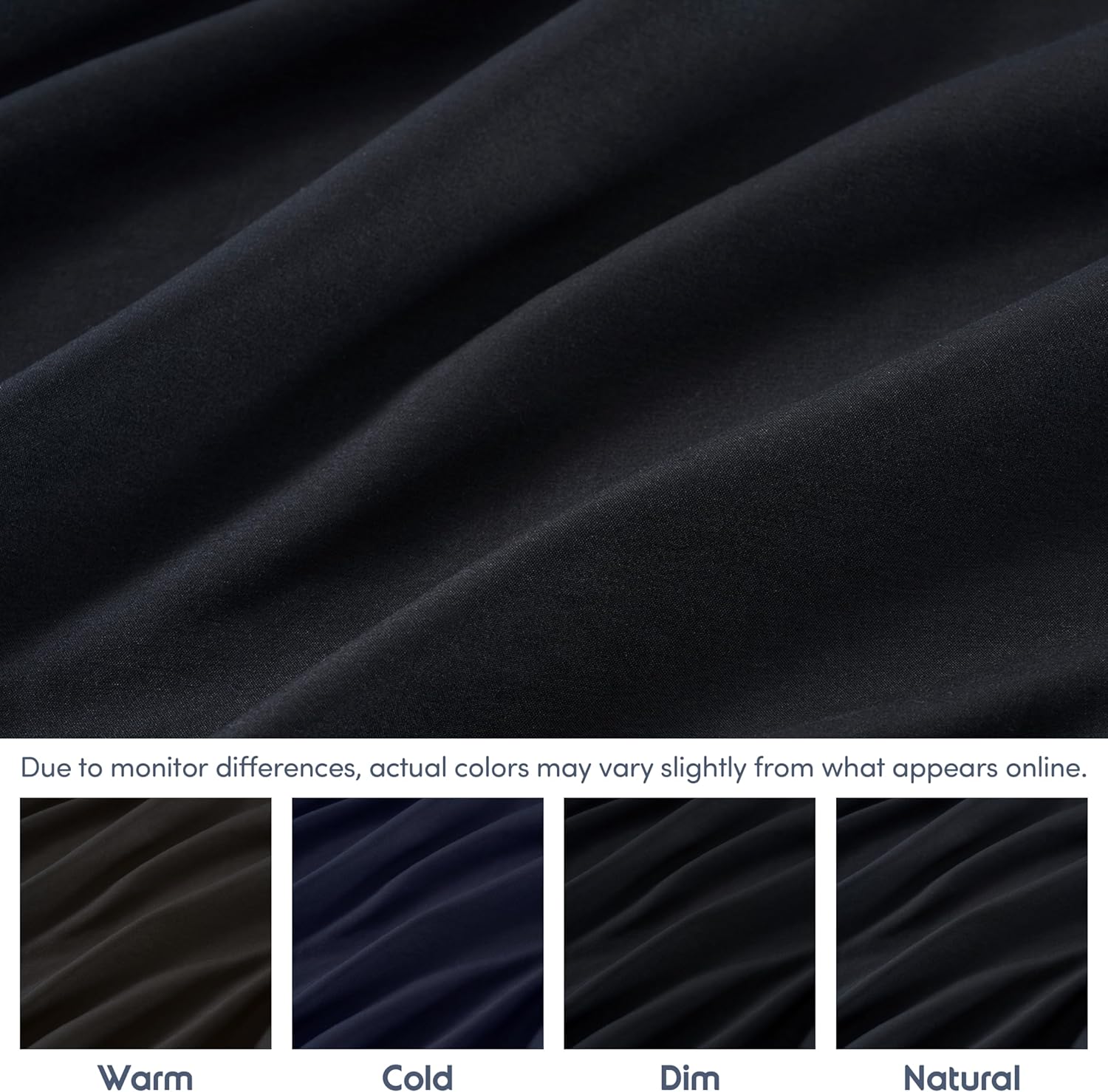 Nestl Black Extra Deep Pocket King Fitted Sheet Only, Hotel Luxury King Size Fitted Sheets Easily Fits 18 to 24 Inch Mattress, Super Soft, Wrinkle-free, and Breathable Bottom Sheets with Corner Straps