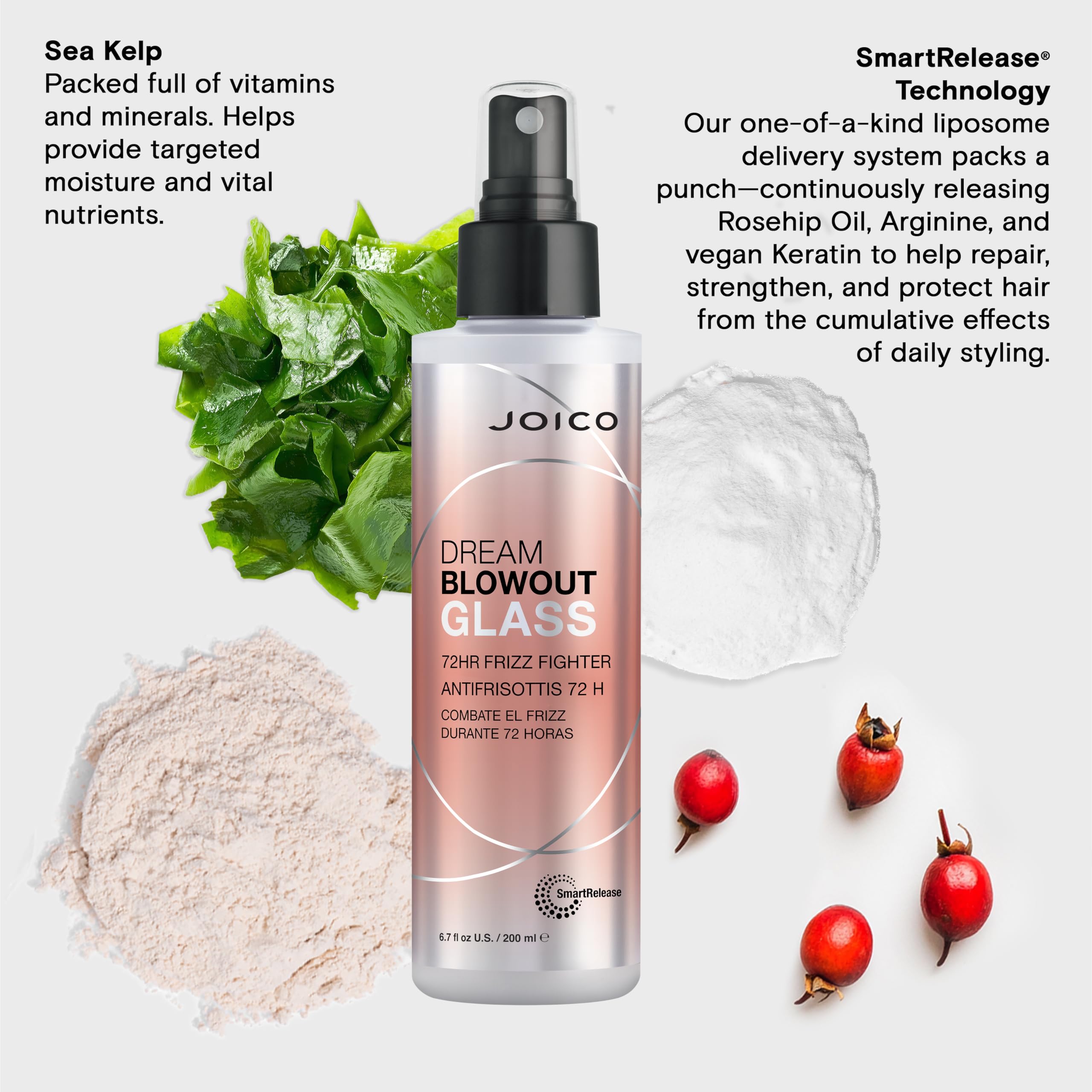 Dream Blowout Glass 72-Hour Frizz Fighter | Humidity Control | Glass-Like Shine | Hydrate & Smooth | For Most Hair Types