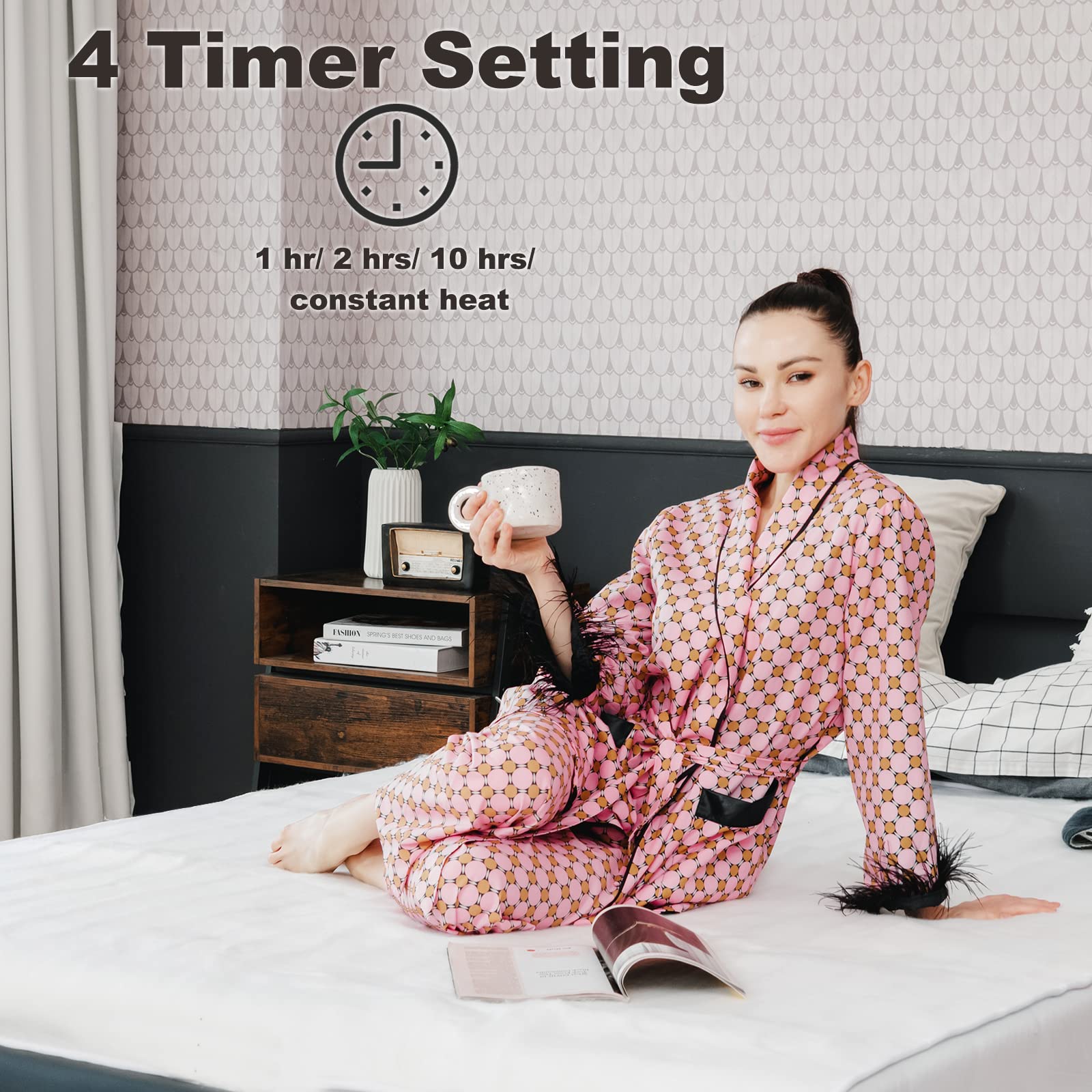 Giantex Electric Heated Mattress Pad, Queen Size Electric Mattress Pads Bed  Warmer with 2 LED Temperature Controller, Heating Pads w/ 8 Heating u0026 4  Time Settings (Queen) : Amazon.ca: Home
