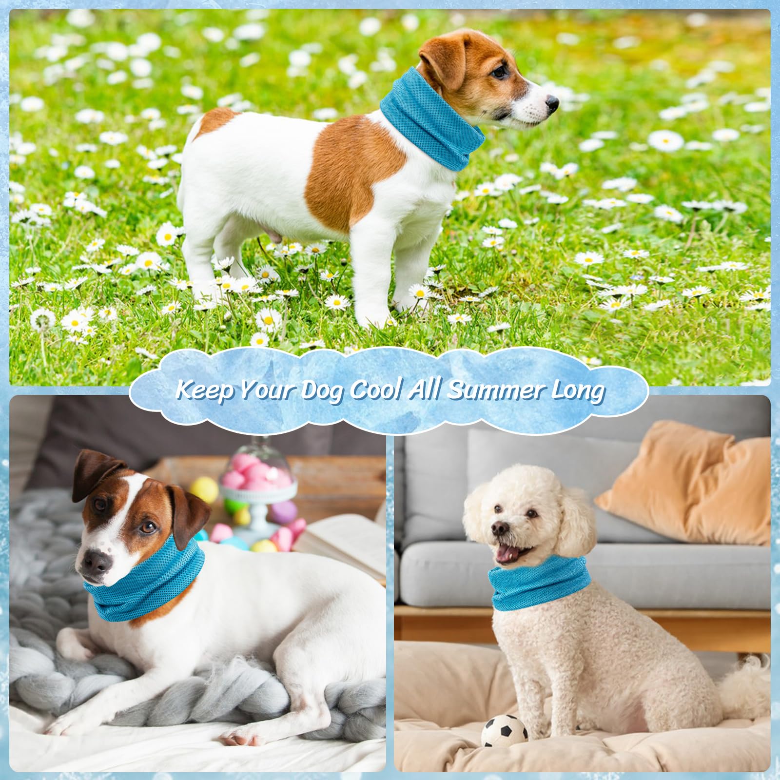 Amazon.com : Dog Cooling Bandana Collar, Dog Bandanas Ice Instant