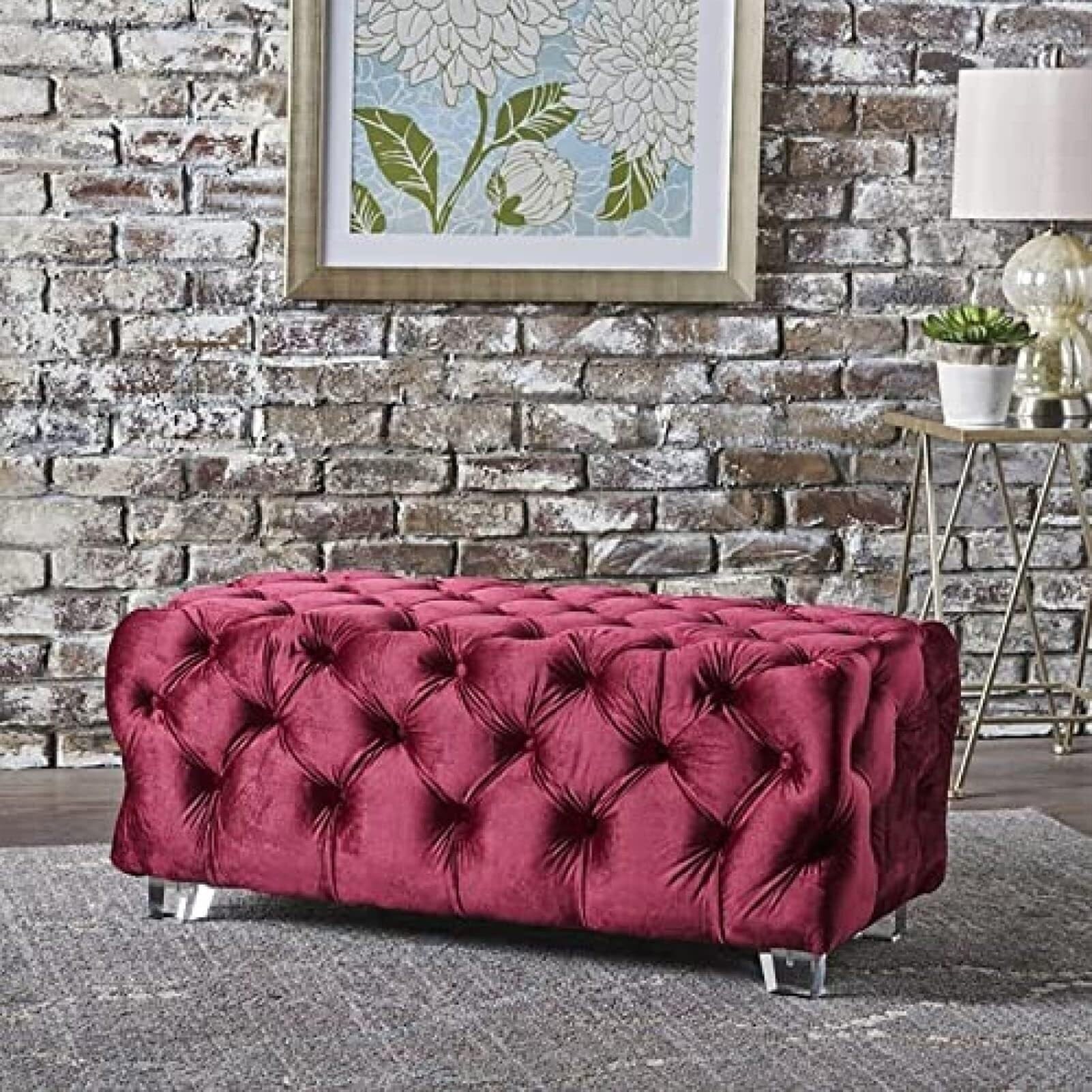 Ottomans tabourets repose-pieds moelleux grand confort de salon