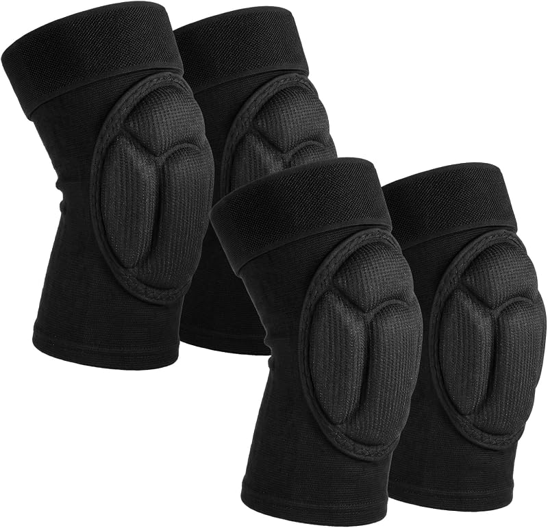 2 pares de rodilleras protectoras para Mma para hombres | Almohadilla protectora antideslizante de espuma gruesa, rodillera para evitar colisiones, Mma Sparring Bjj Muay Thai Kickboxing Wrestling