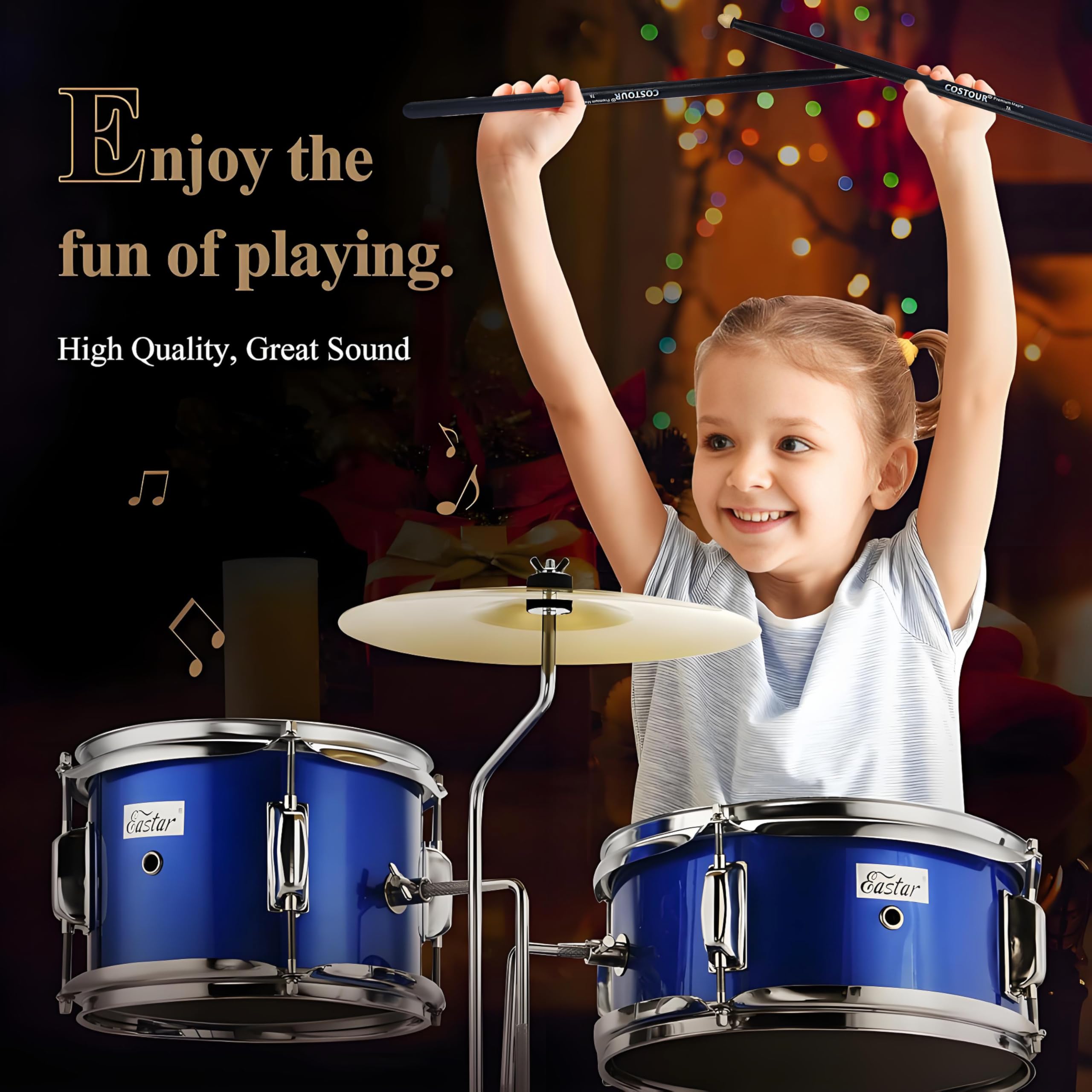 Drum Sticks,7A Drum Sticks,Drumstick,Enhanced Anti Slip Grip,Suitable For Performance and Durable Practice Rock,Suitable for Studio Recording and Live Performances - Image 7 thumbnail