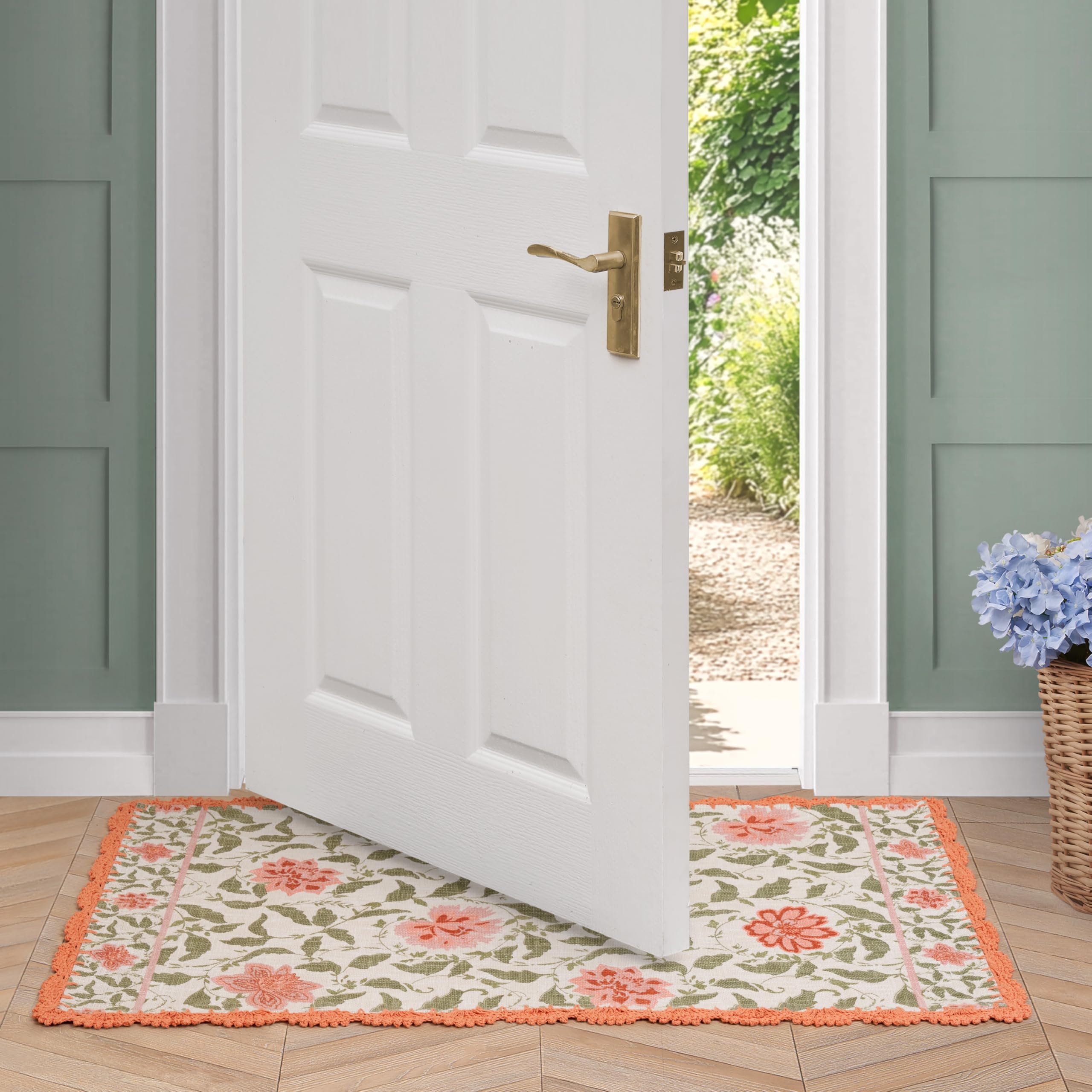 Tapis coton antidérapant Laura Ashley lavable machine et sécurisé
