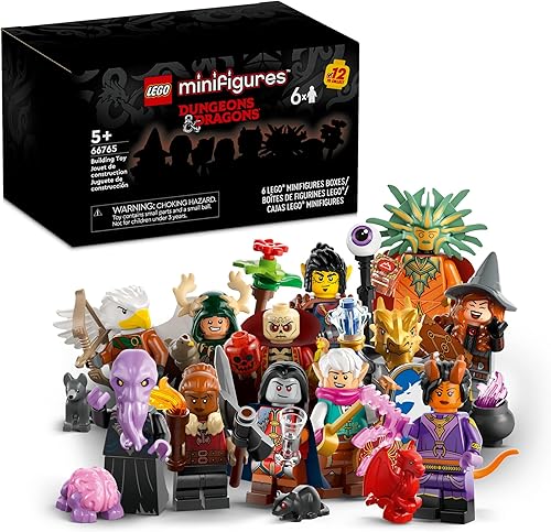 Miniatura 1 de LEGO Minifigures Dungeons & Dragons - Paquete de 6 juguetes para niños y niñas a partir de 5 años - Figuras coleccionables para niños y adultos