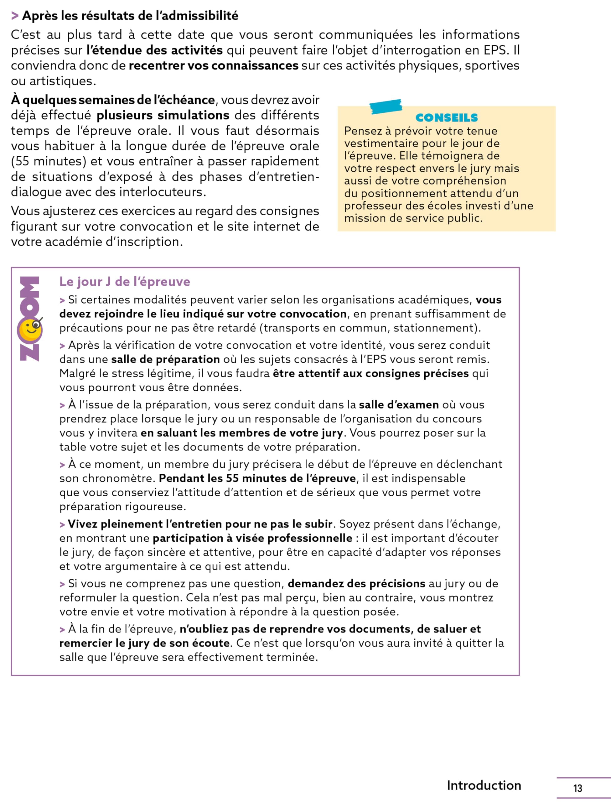 Réussir mon CRPE EPS et Projection dans le métier Admission concours L3 Oral 2026-2027