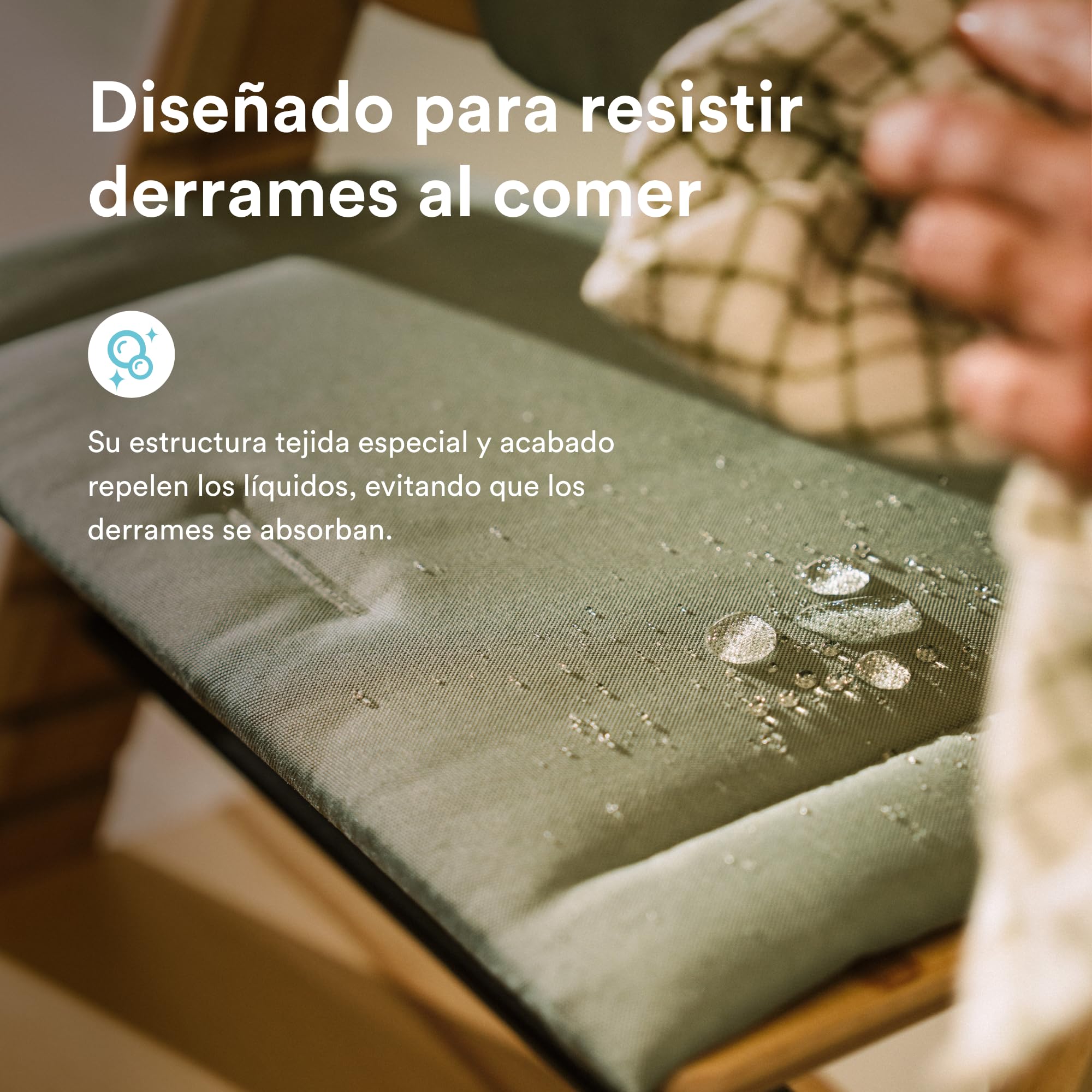 Cojín Stokke Tripp Trapp, Verde Glaciar – Compatible con todas las sillas Tripp Trapp y Baby Set – Resistente a líquidos, manchas y suciedad