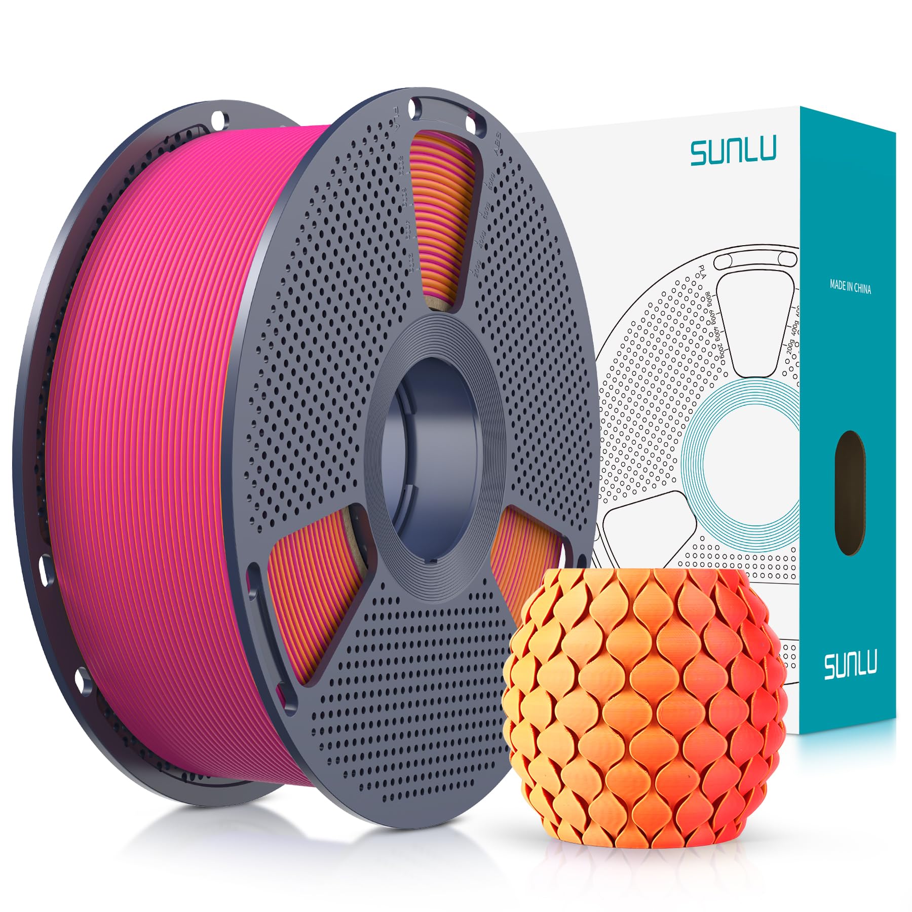 SUNLI PLA Mattes 3D-Drucker Filament,3D Druck PLA Filament 1.75mm