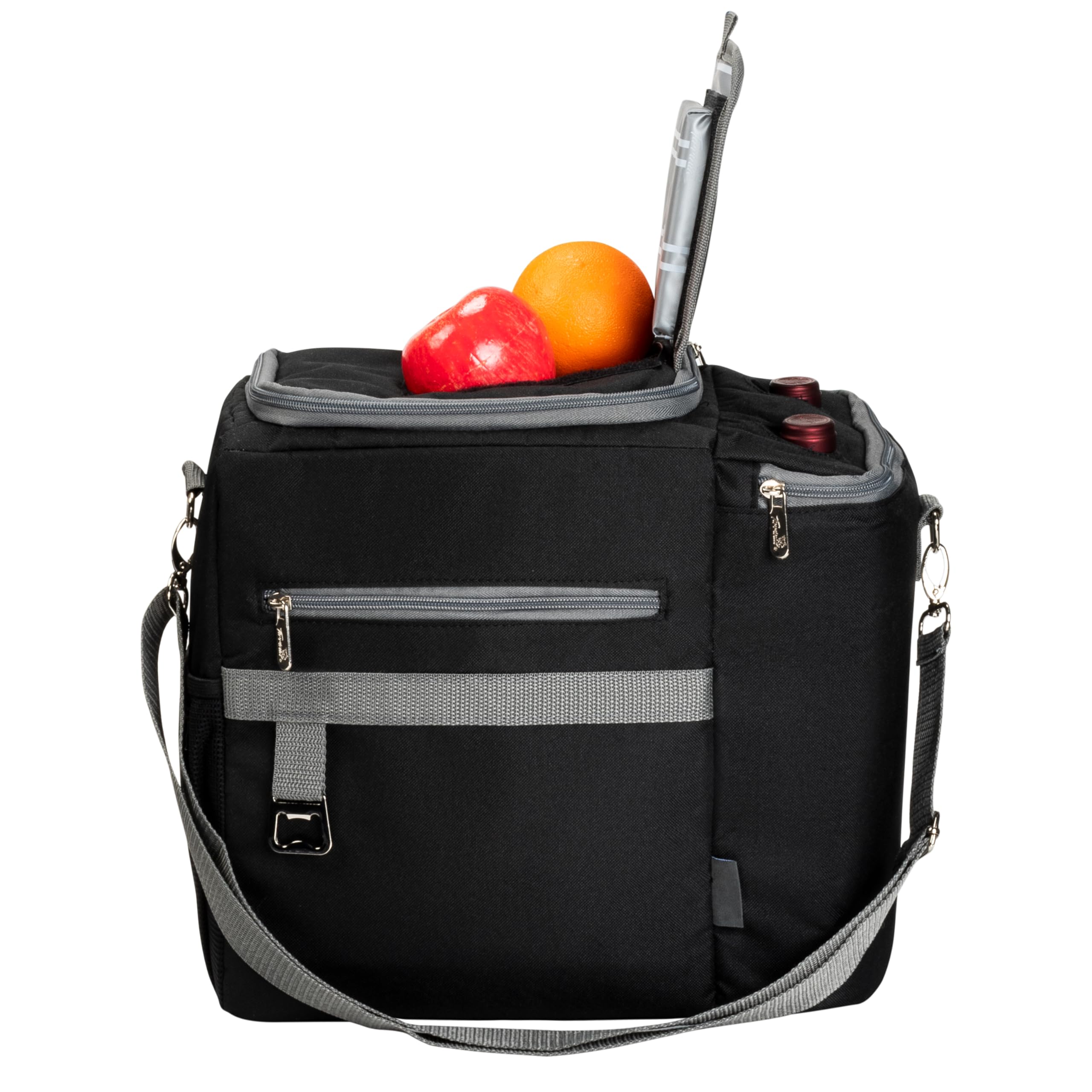 27 Cans Insulated Cooler Bag, Large Collapsible Leakproof Grocery Shopping Cooler Bag, Outdoor Travel Cooling Soft Bag for Picnics, Camping, Parties