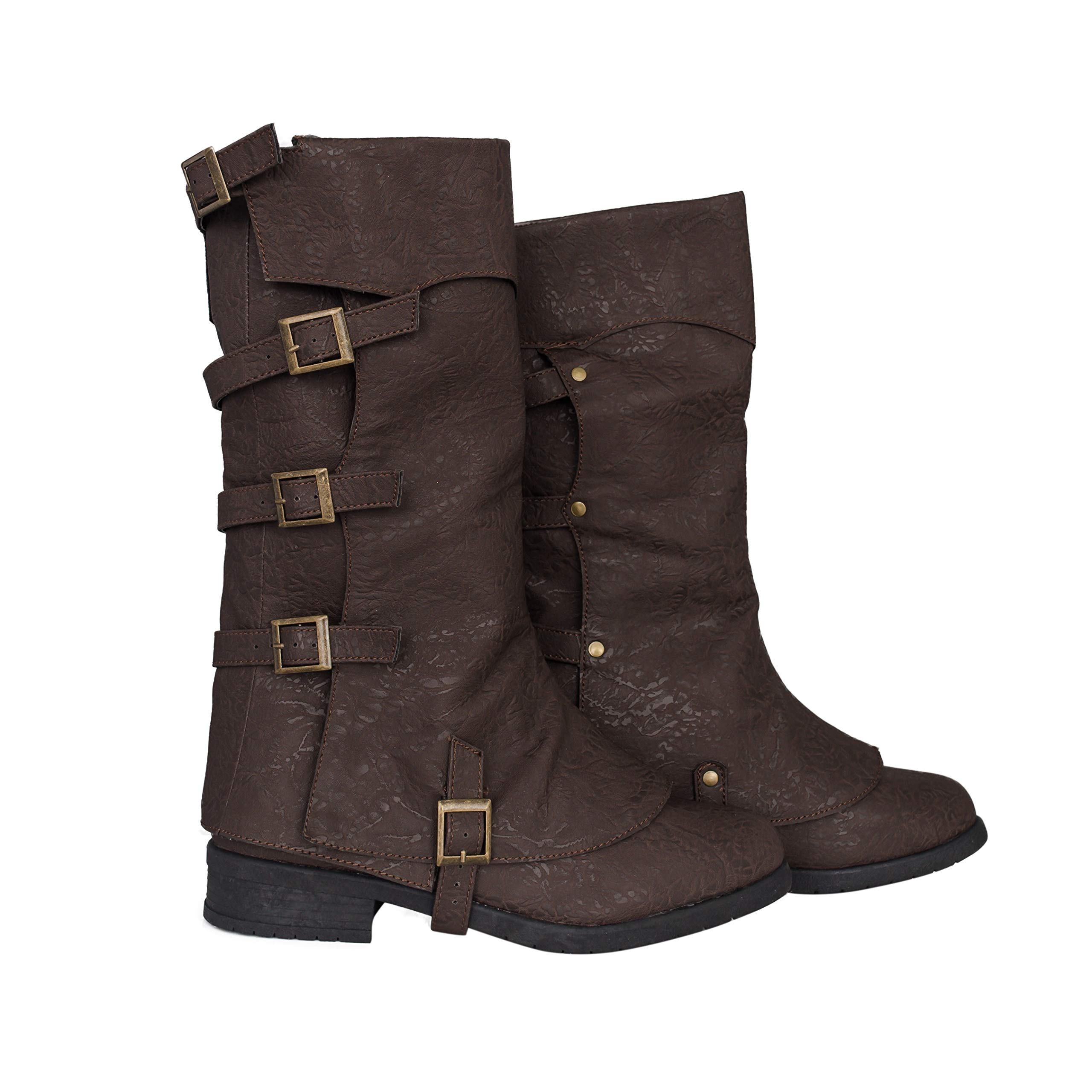Brown Jedi Pirate Gotham Engineer Costume Boots