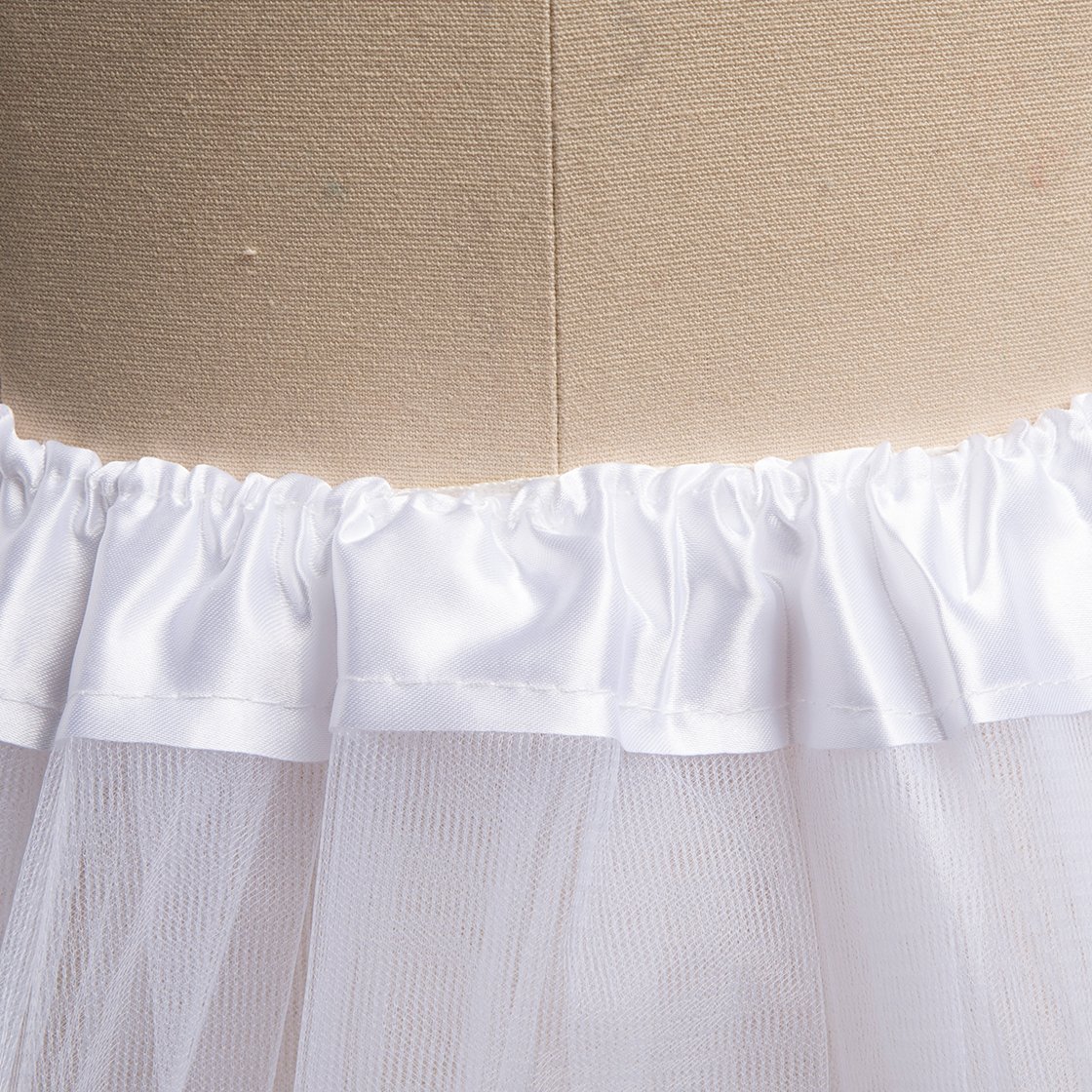 Damen Elastische Taille Chiffon Petticoat Geschwollene Tutu Tüllrock Prinzessin Ballett Tanz Unterrock