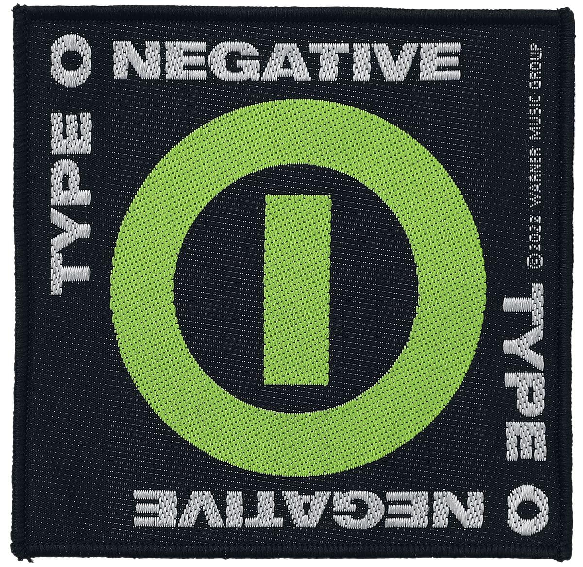 Men's Type O Negative Negative Symbol Woven Patch Black