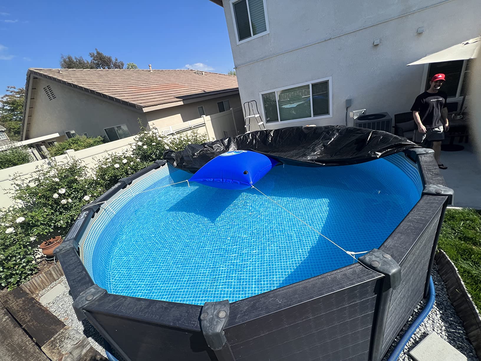 25/mo Finance 24 ft Round Pool Cover Extra Thick & Durable Above