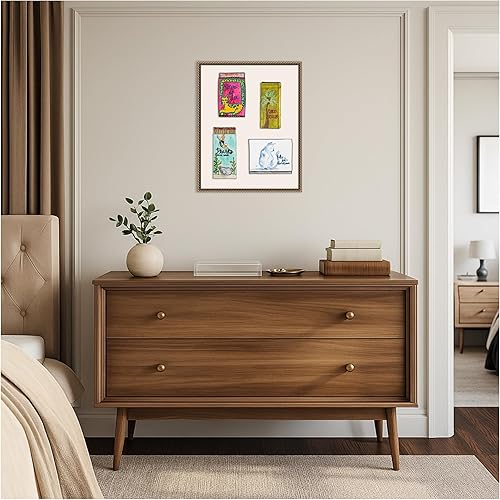 Miniatura 6 de Amanti Art Framed Canvas Wall Art 20x16 Pearl Divers Matchbooks by Nola James, Framed Wall Art Canvas, Animals Artwork, Traditional Decor, Small