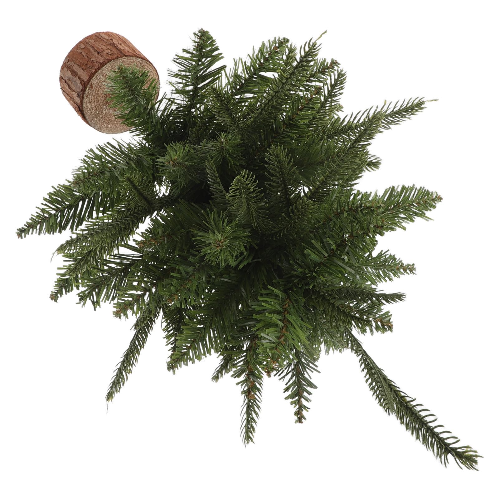 5 Stück Künstlicher Tischweihnachtsbaum 45cm mit Holzsockel für