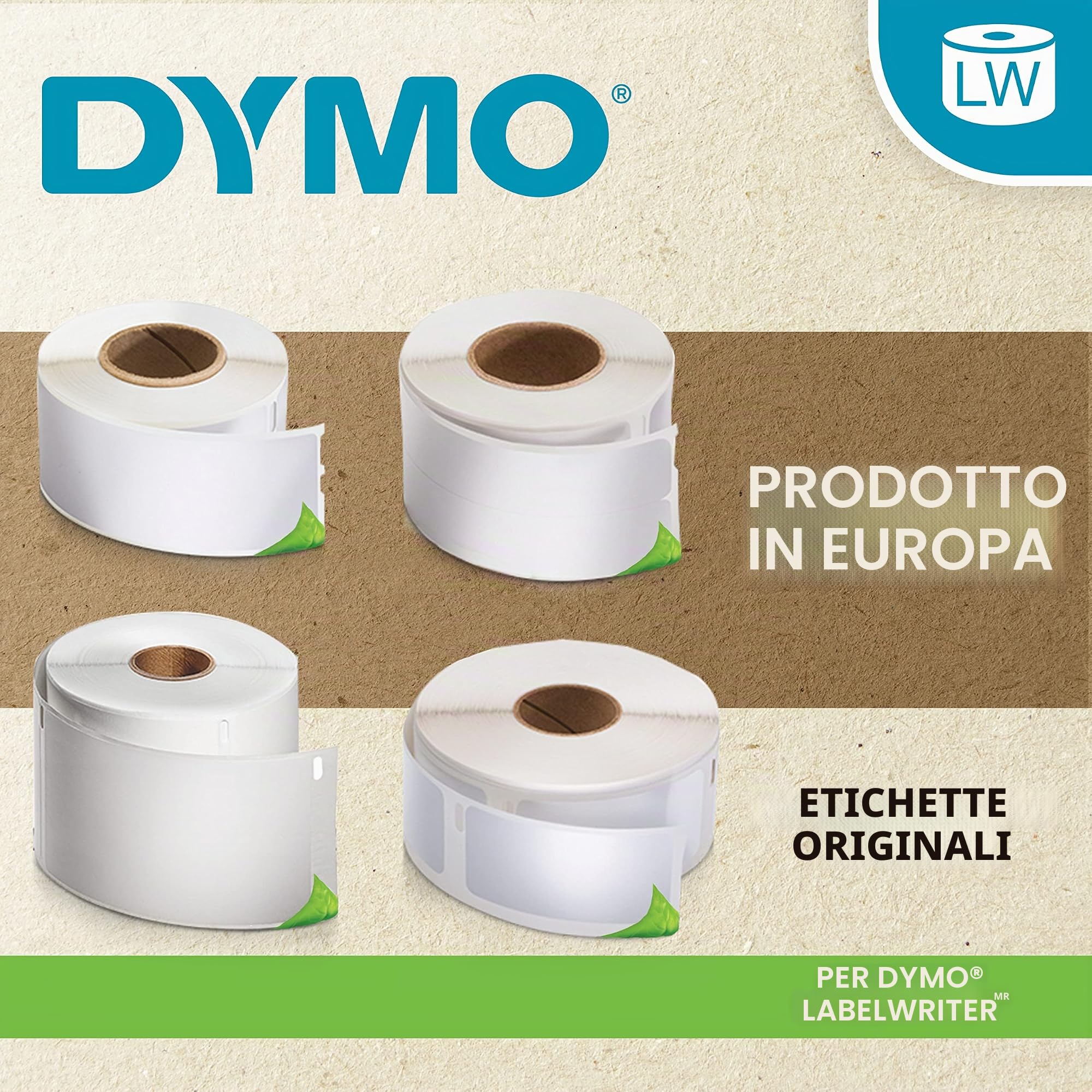 Dymo 1933087 Etichette per indirizzo, Bianco, 59 x 190 mm, Rotolo di 170