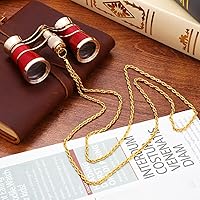 Vista 8 de Opera Glasses Binoculars 3 X 25, Mini Binocular Compact Lightweight, Theater Glasses with Chain for Adults Kids Women Theater Opera (Red with Chain)