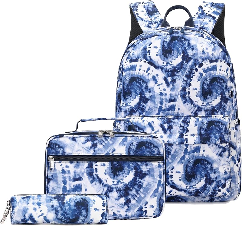 Joyfulife Girls Backpack in Tie Dye Blue
