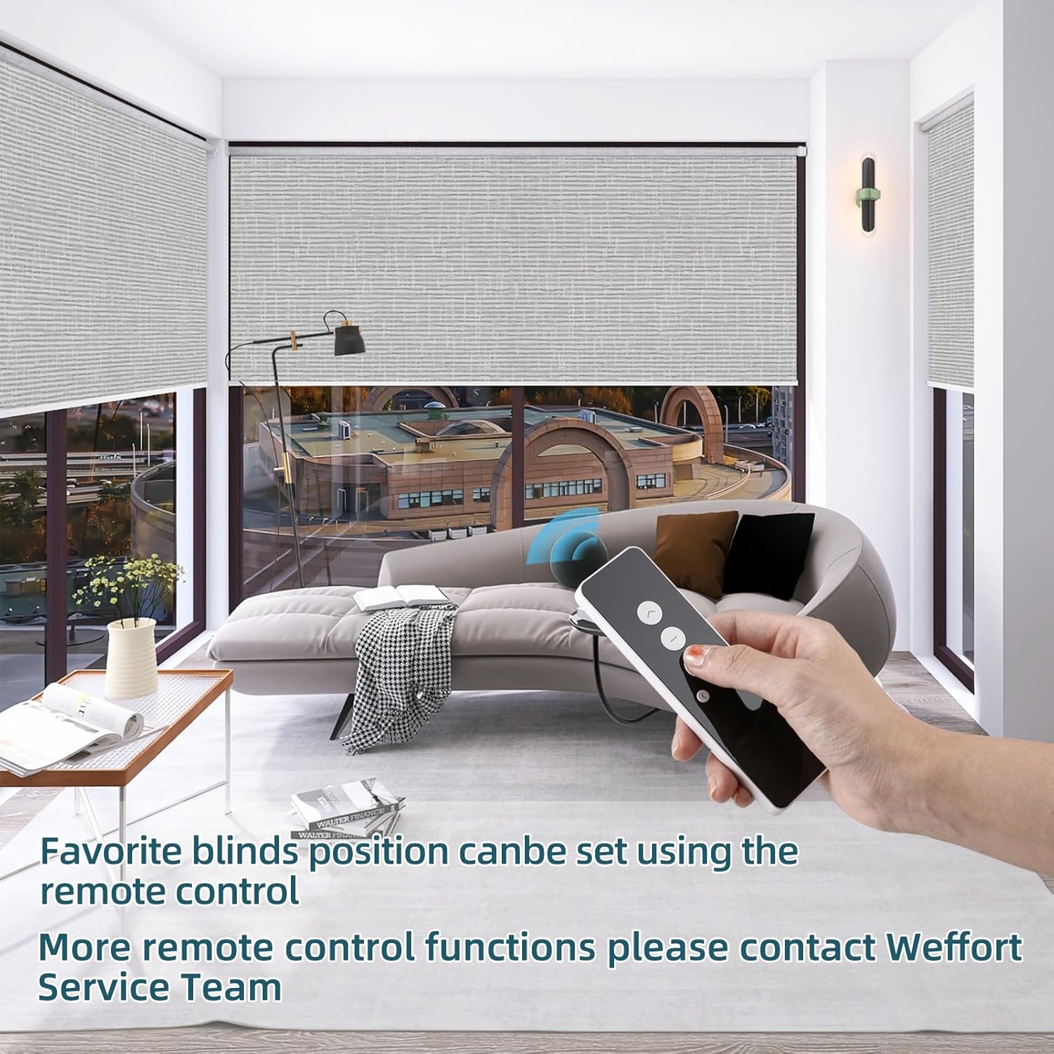 Motorized Blinds Accessories 15-Channel Hand Held Remote,Black