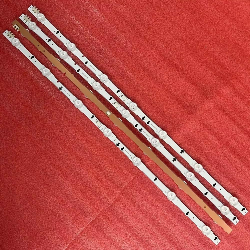Tira de retroiluminación LED de 7 LED for Samsung UE32J5500 UE32H5000 UE32H5500 UE32J5100 D4GE-320DC1-R2 R1 BN96-30442A 30443A(4pcs For 1 TV)