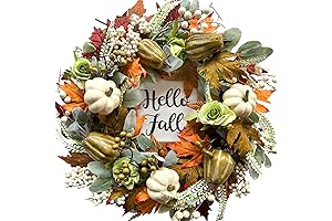 Bibelot Hello Fall Wreath: Let Autumn Warm Your Doorway