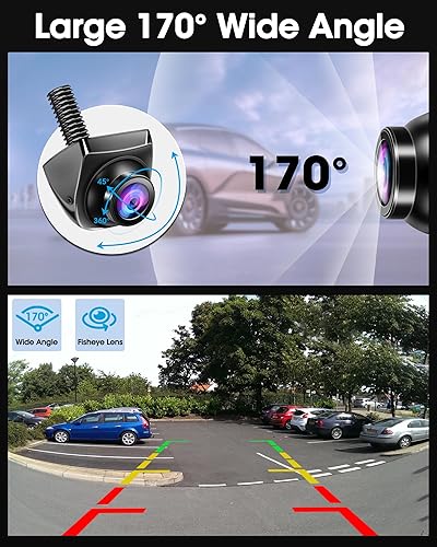 Miniatura 4 de Rotación de 360 Cámara de respaldo AHD 1080P para coche, camión, cámara de respaldo para coches, caravana, visión trasera, cámara de visión trasera,