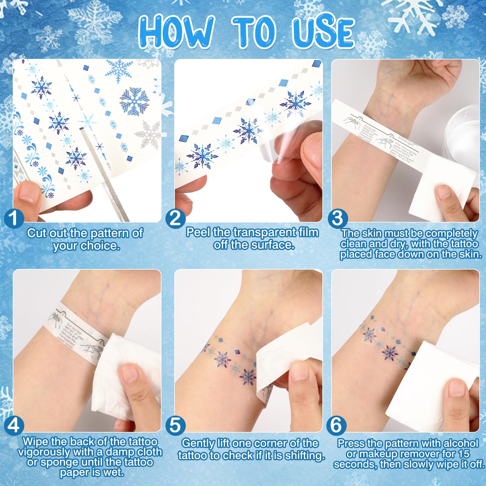 Set De Tatuajes Temporales Frozen 2 - 2 Tattoos Adhesivos Resistentes Al Agua Para Niñas, Coleccionables Y Fáciles De Poner