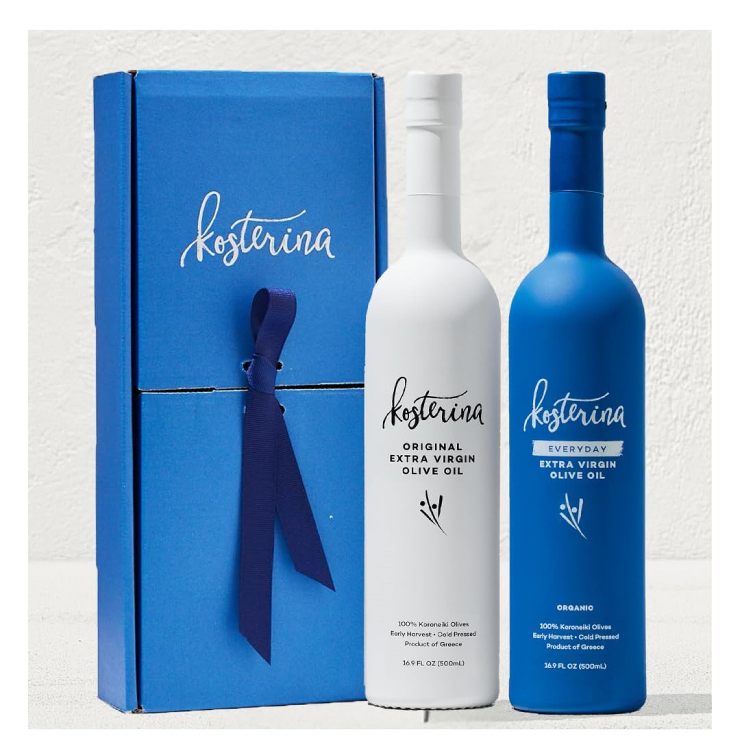 Sponsored Ad - Kosterina Extra Virgin Olive Oil Gift Set | Polyphenol Rich Greek Olive Oil, Cold-Pressed EVOO, Early Harvest Koroneiki Olives | High Antioxidant Superfood | Harvested in Greece (16.9 oz | Set of 2)