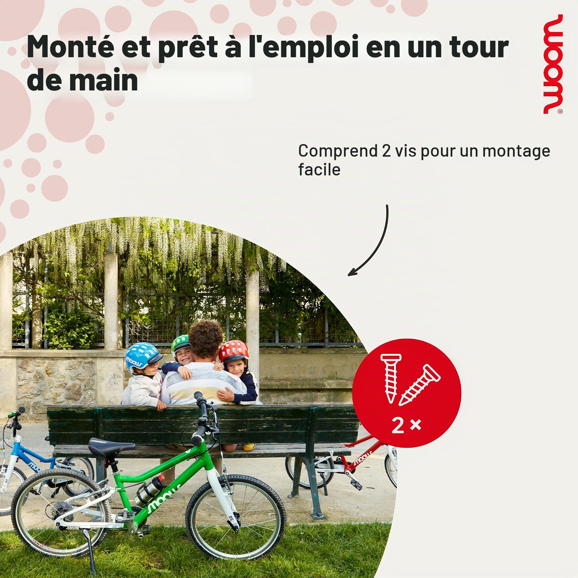 woom Béquille Latérale LEGGIE Vélo Enfant, Aluminium