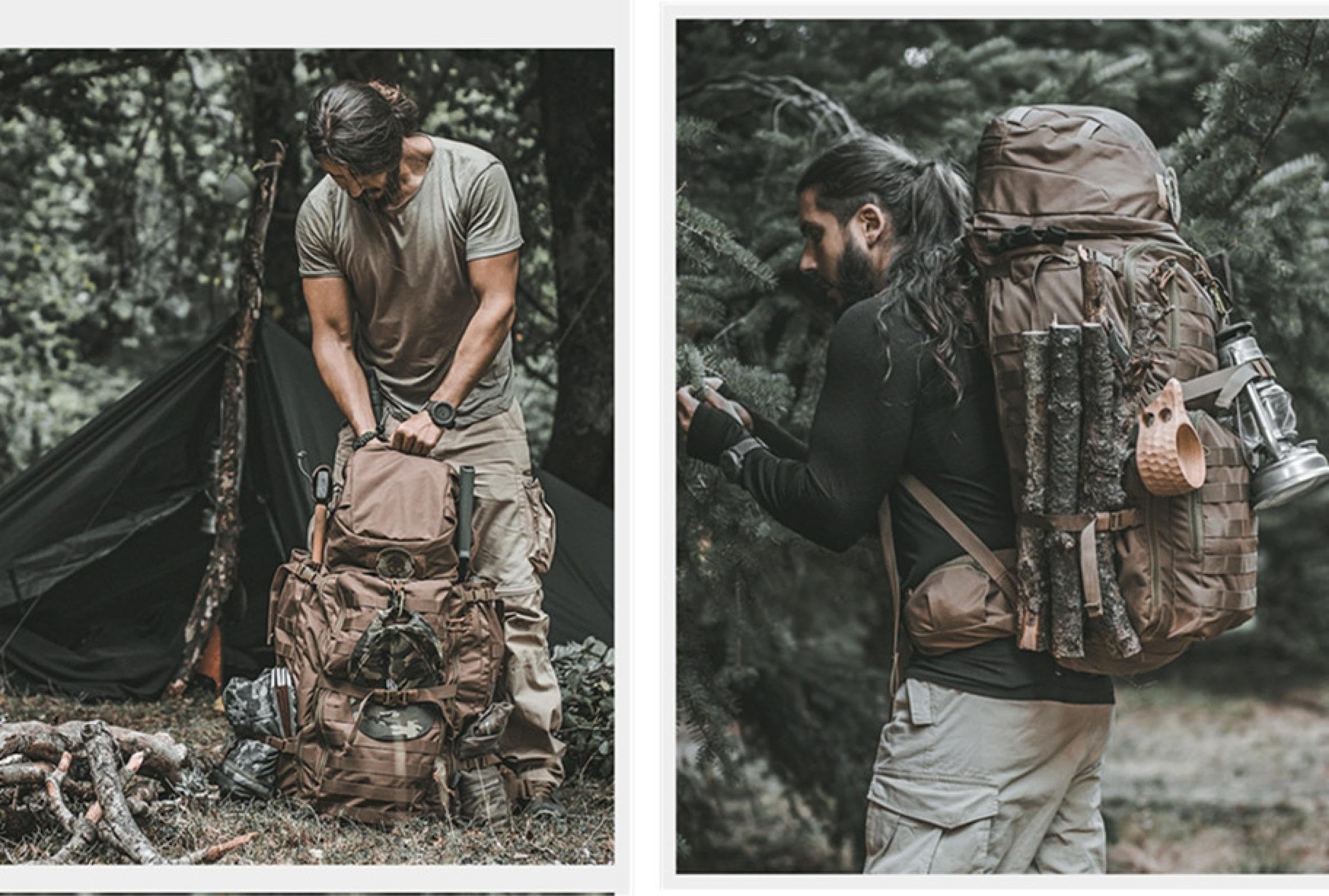 Amazon.co.jp: 75L ミリタリー バックパック 大容量 登山 リュック 