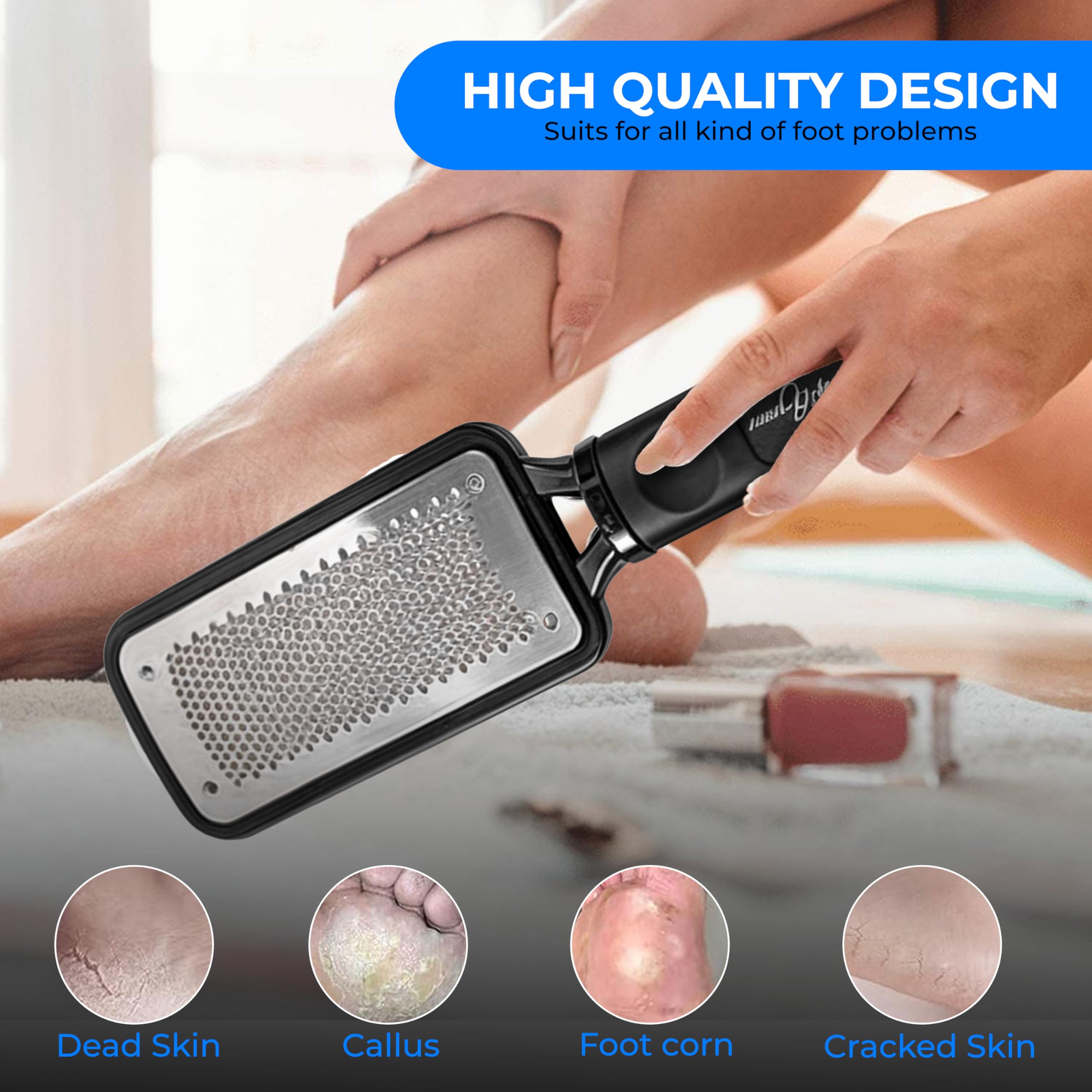 Callus Remover Easy Foot rasp Pumice Foot Scrubber Easy Skin Remover for feet Foot Scraper Foot Care Callus Remover for feet Dead Skin Remover Pedicure Women