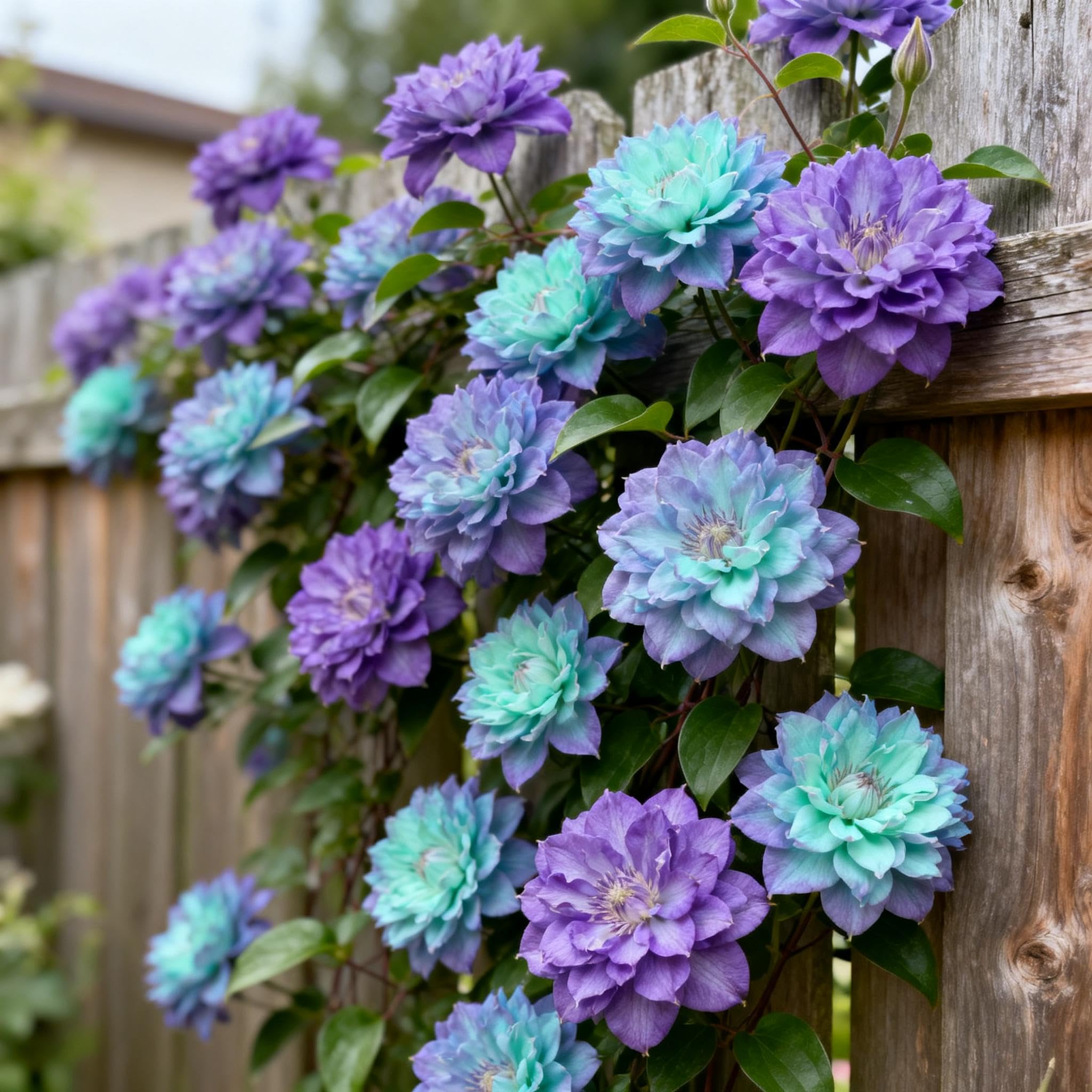 Perennial Clematis Bulbs&Climbing Flowers-Rare and Beautiful Clematis Plants in Bulk- Planting for Stunning Garden Displays-4bulbs-C