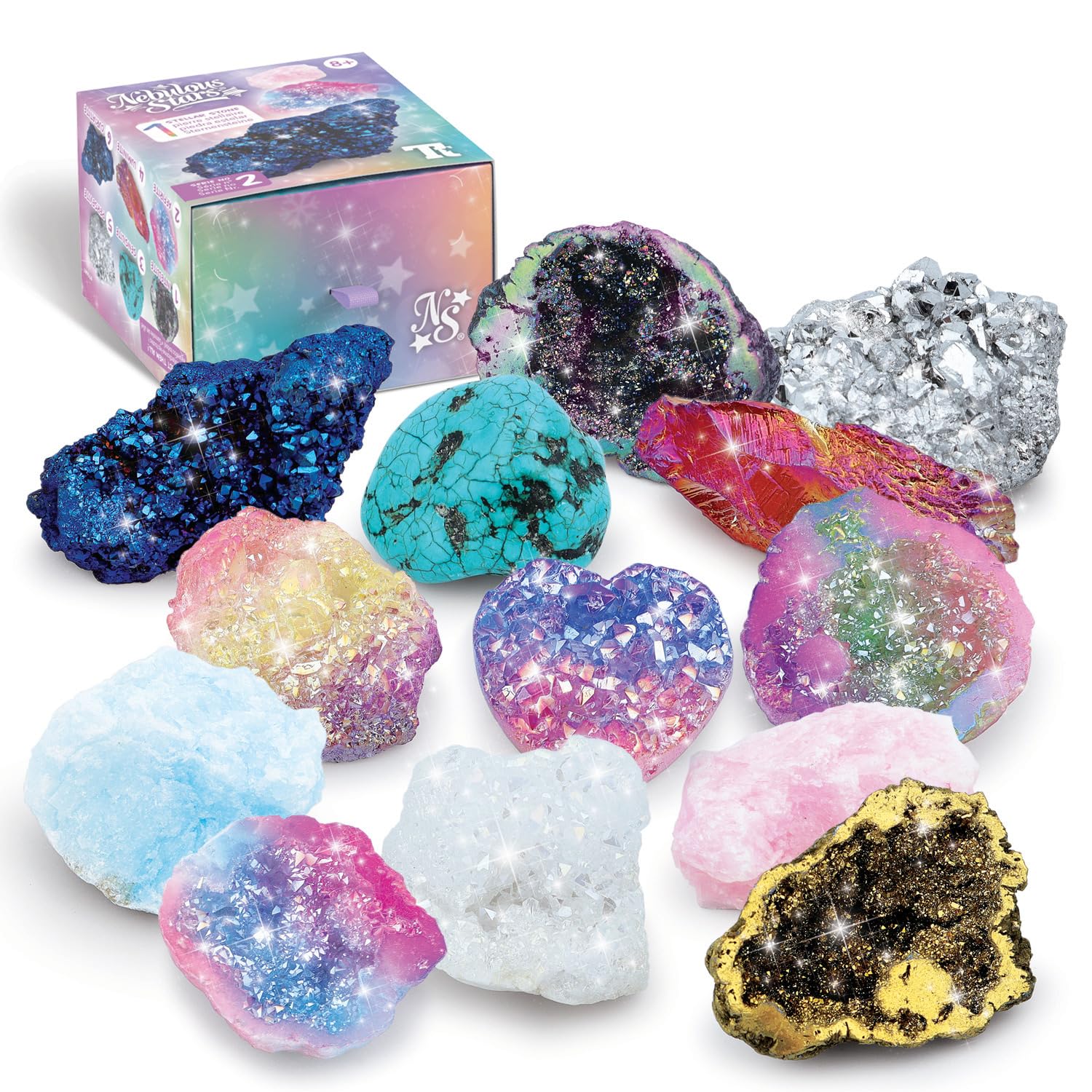 Nebulous Stars 11441 - Collectible Starstone Series 2, Random Starstone in Mystery Box, Includes Interchangeable Card, Collectible for Collectors and Fans