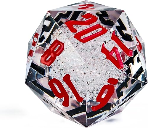 Dados DND de 20 caras de 2.165 in, dados poliédricos gigantes D20 D&D D20 grandes con caja de regalo para Calabozos y Dragones, juegos de mesa RPG