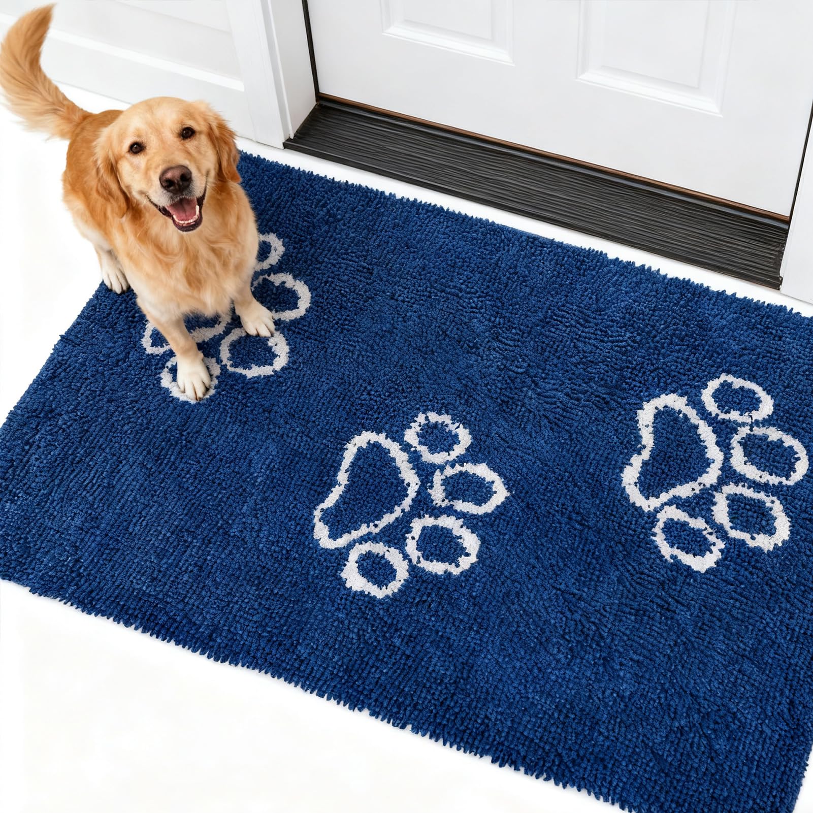 EXPAWLORER Dog Door Mat 60x30 Blue