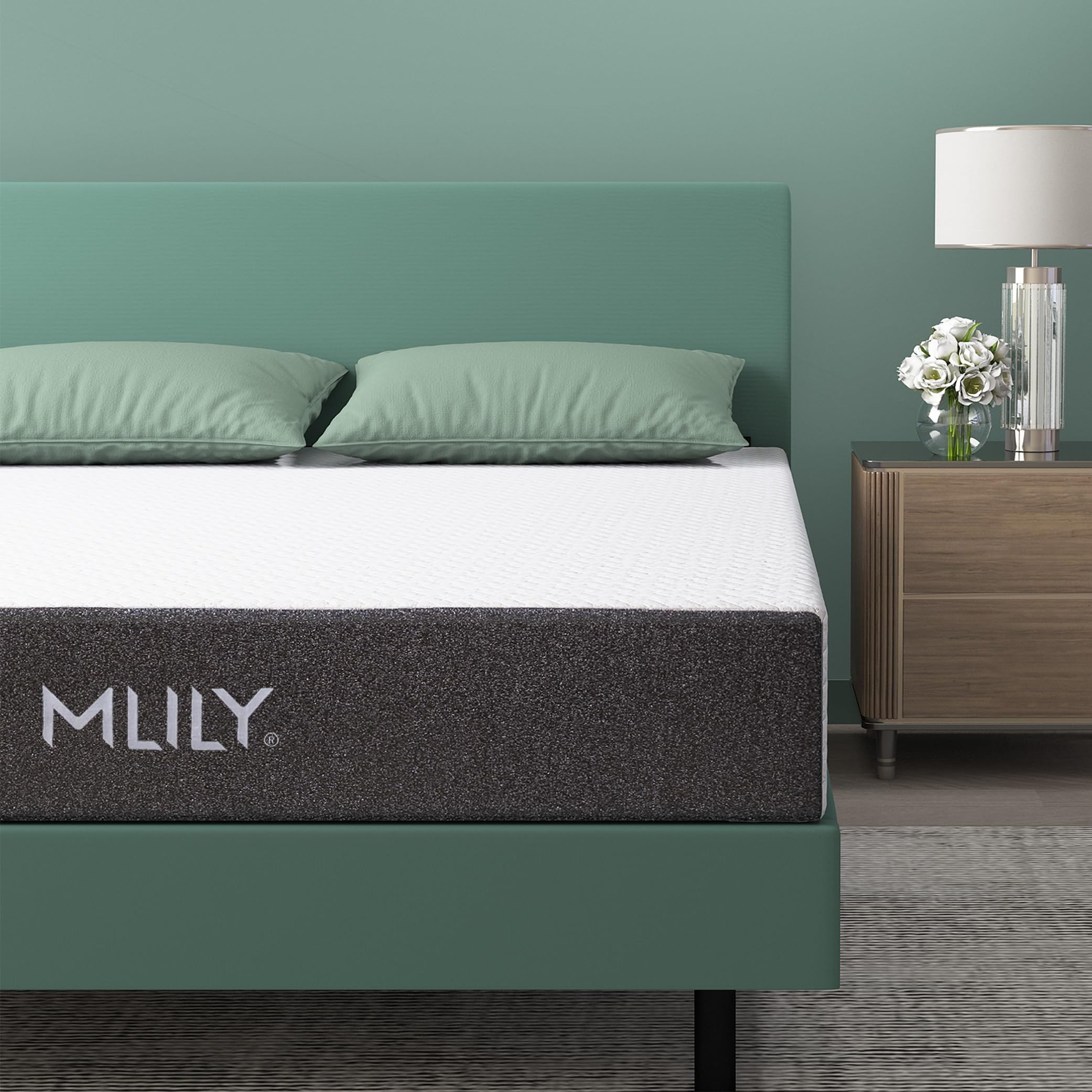 MLILY Fusion Ortho 10.5 Inch Twin XL Memory Foam Hybrid Mattress Firm,Gel Infused for Cool Sleep and Spinal Support,Made in USA,CertiPUR-US Certified,Bed in a Box,38"x80"x10.5"