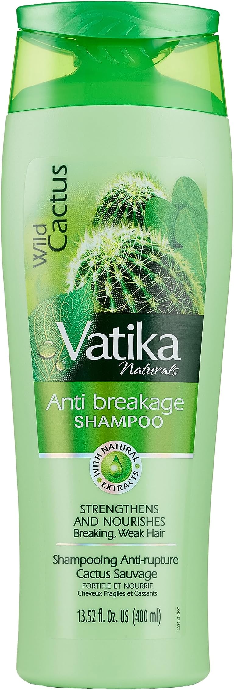 Anti Breakage Cactus Shampoo for Women with Yoghurt, Lemon & Mint, Herbal Hair Care Formula to Help Strengthen Hair, Reduce Breakage and Improve Hair Texture, 400 ml