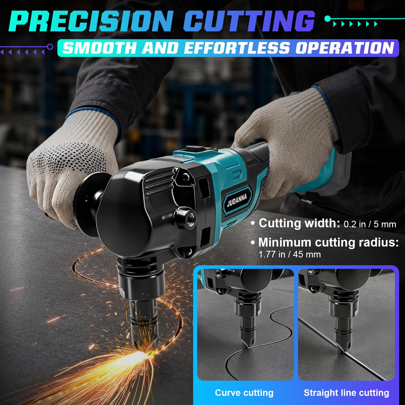 Knabber Grignotant en tôle pour batterie Makita 18 V (sans batterie)
