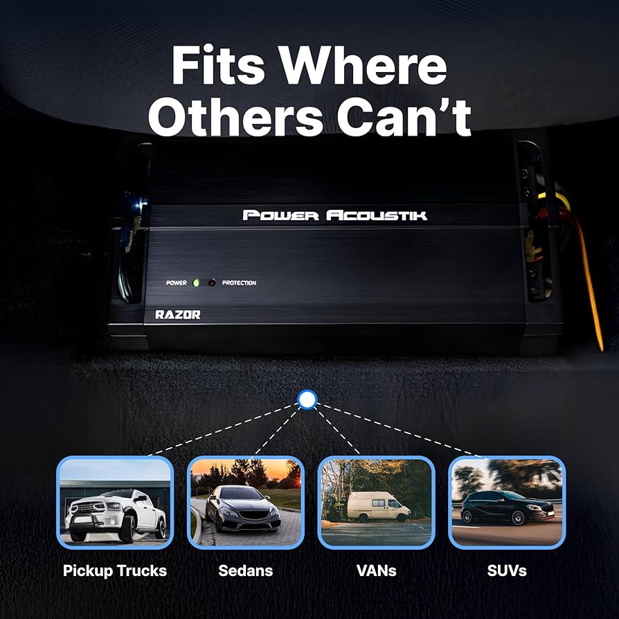 Amazon.com: Power Acoustik RZ4‐2000DSP Razor Series 2,000