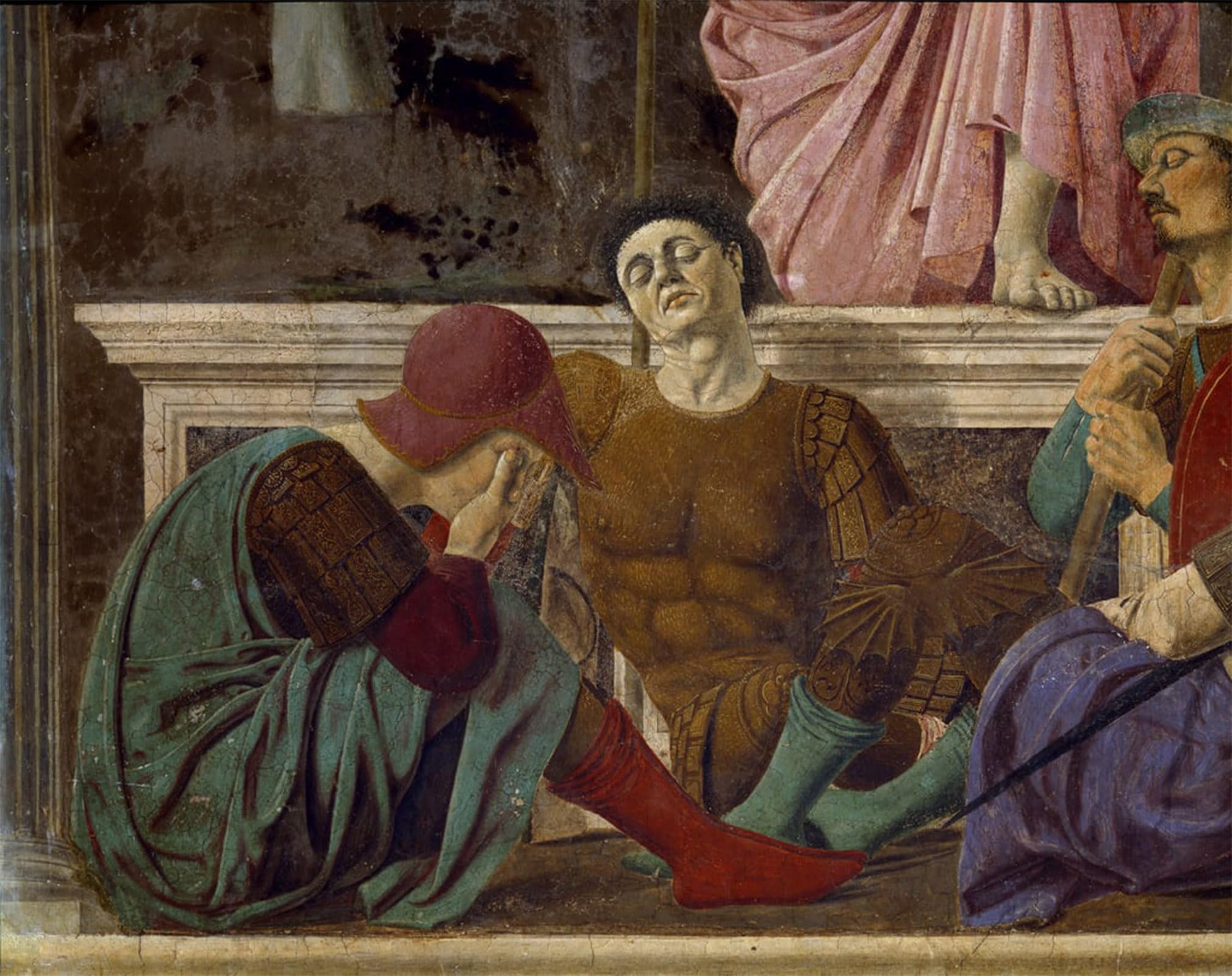 ARTXLXXBN Famous Art Print Poster Vintage Wall Art the Resurrection of Christ Detail of the Sleepy Roman Soldiers by Piero Della Francesca Canvas Art Poster for Home Decor 60x90cm
