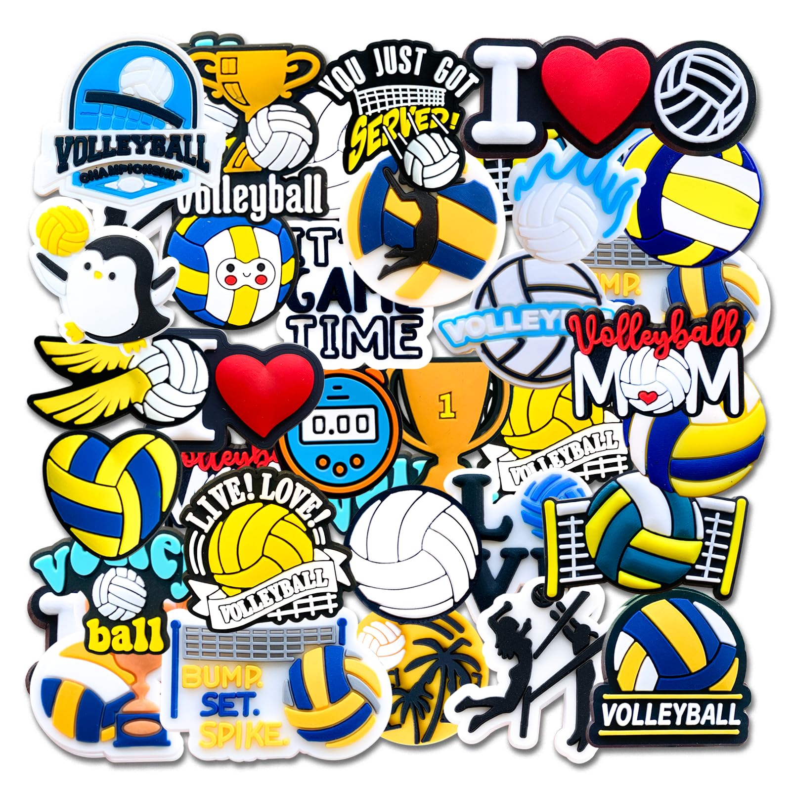 Sports Shoe Decoration Charms for Clog, Softball Baseball Basketball Volleyball Soccer Swimming Hockey Cheerleading Gymnastics Ballet Charms