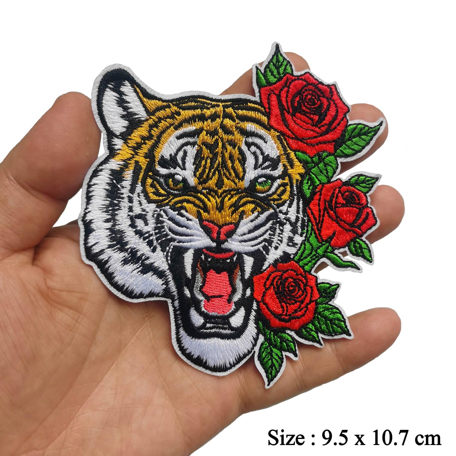 BPA Embroidered Patches Iron on Sew on Patches for Clothing Jackets etc, 6Z-Q5M9-36N8, 9.5cm x 10.5cm - Image 3
